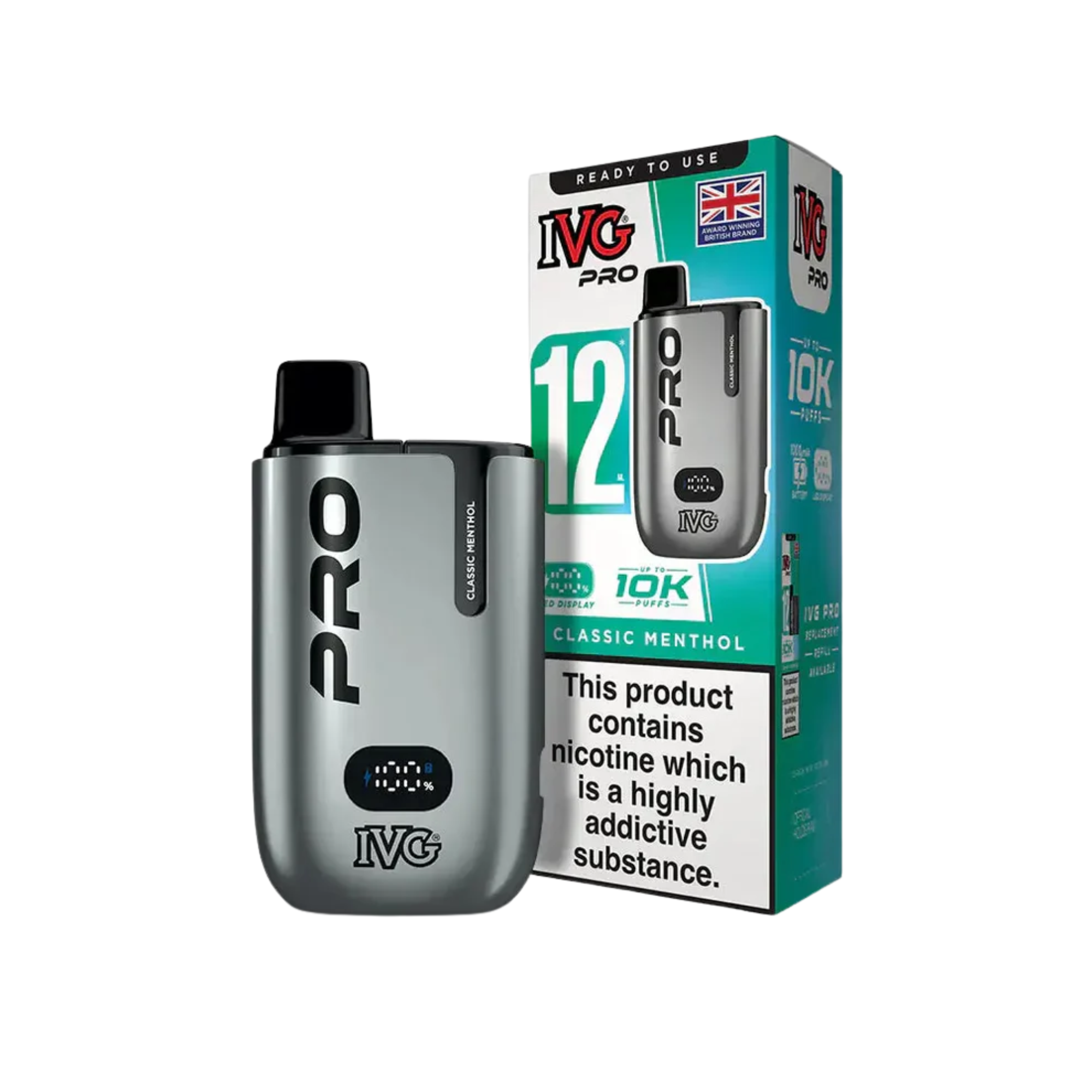 IVG PRO 10K Vape Kit - Classic Menthol