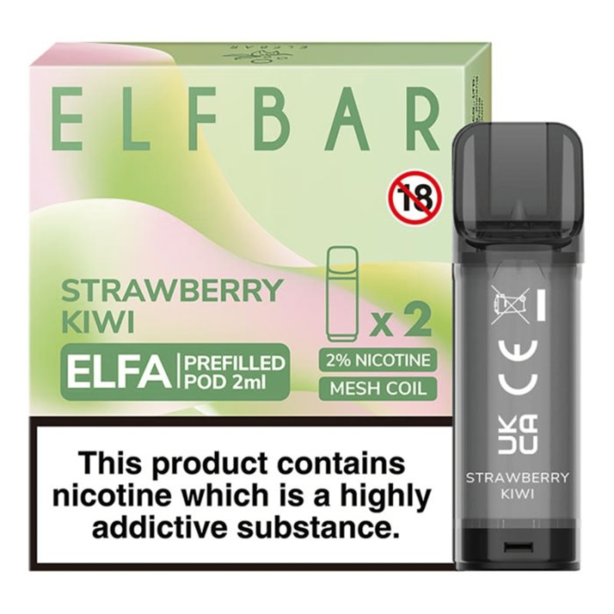 Elf bar - Strawberry Kiwi Pods - Electromist.co.ukprefilled podsElf Bar