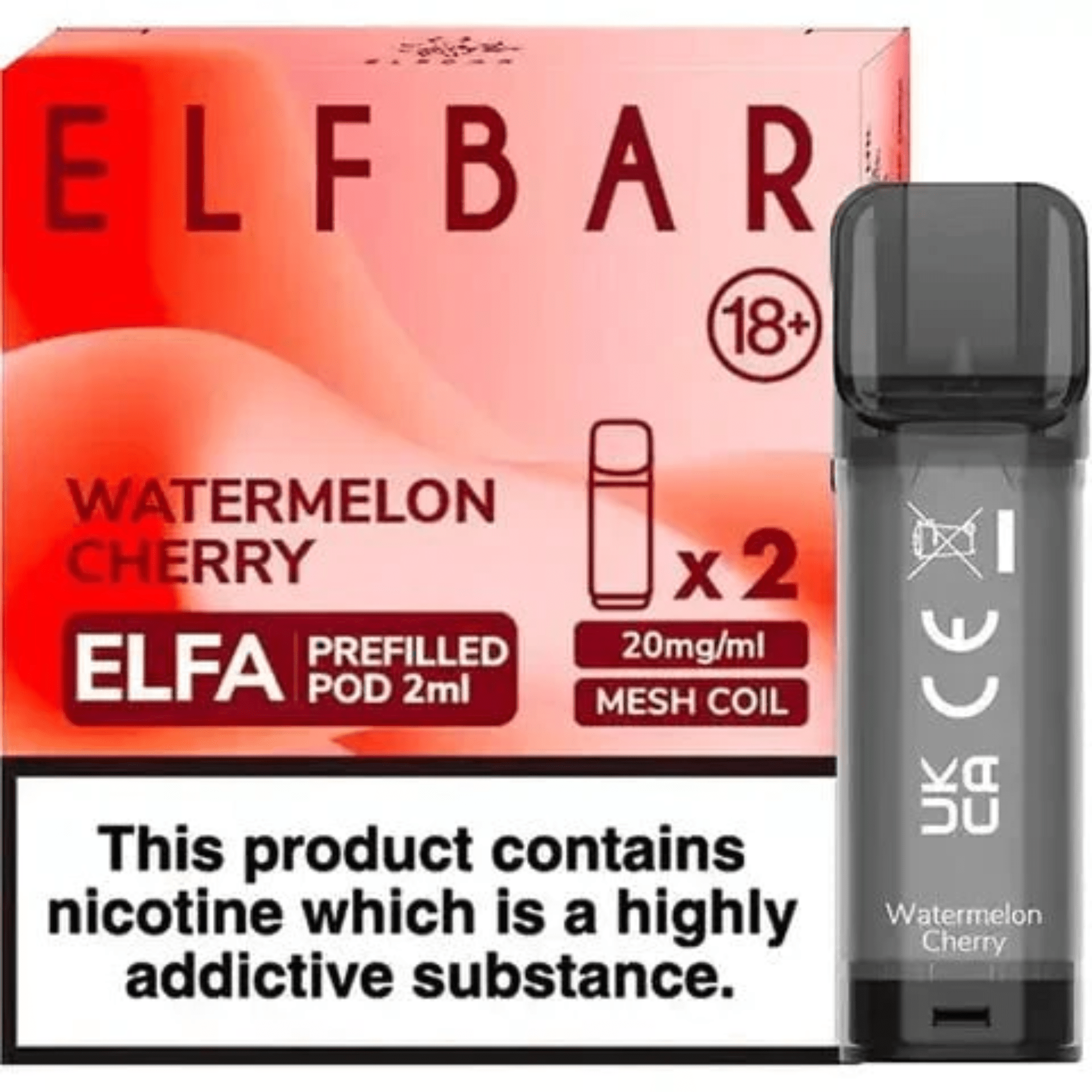 Elf bar - Watermelon Cherry Pods - Electromist.co.ukprefilled podsElf Bar