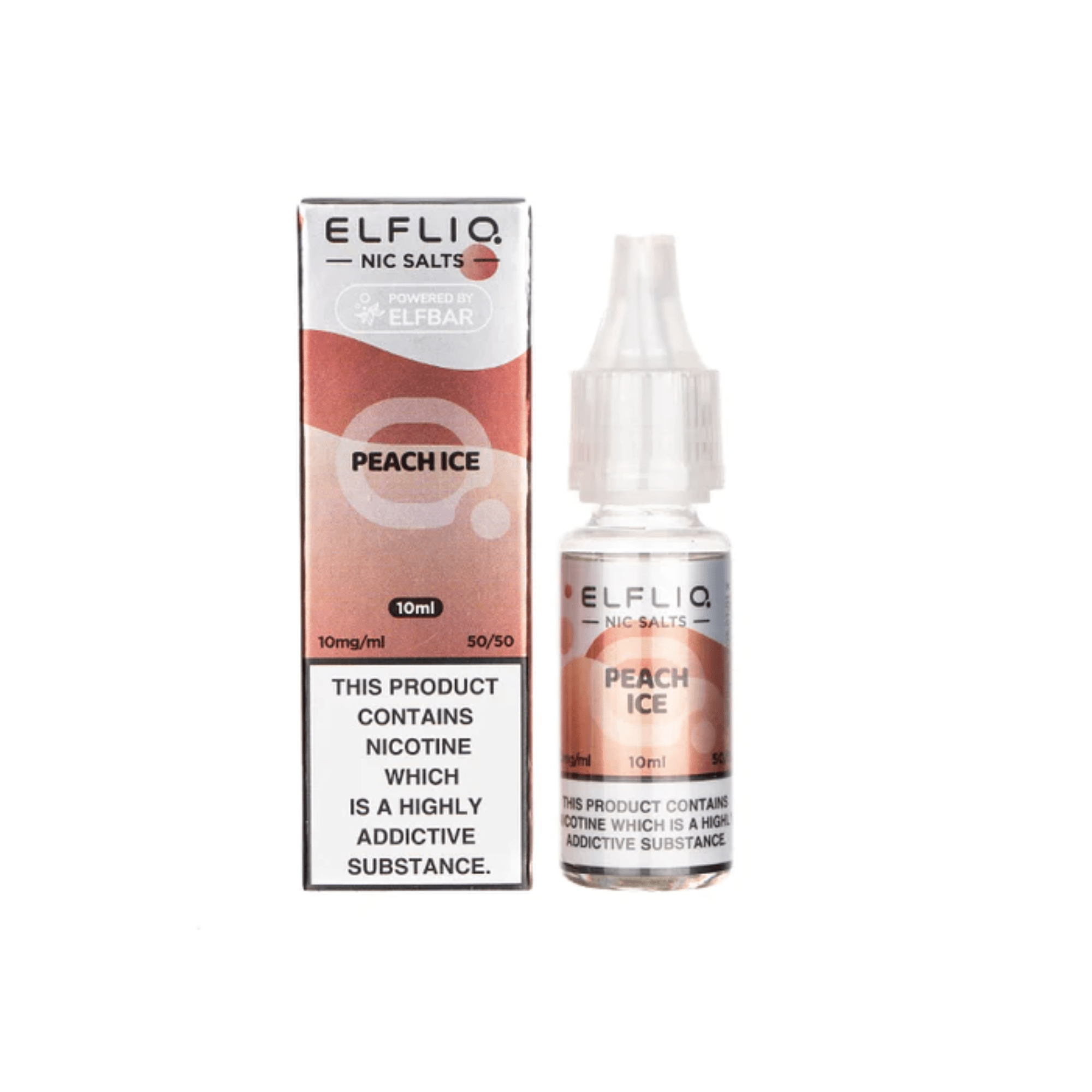 Elfliq Nic Salt - Peach Ice 10ml - Electromist.co.ukE - LiquidElfliq