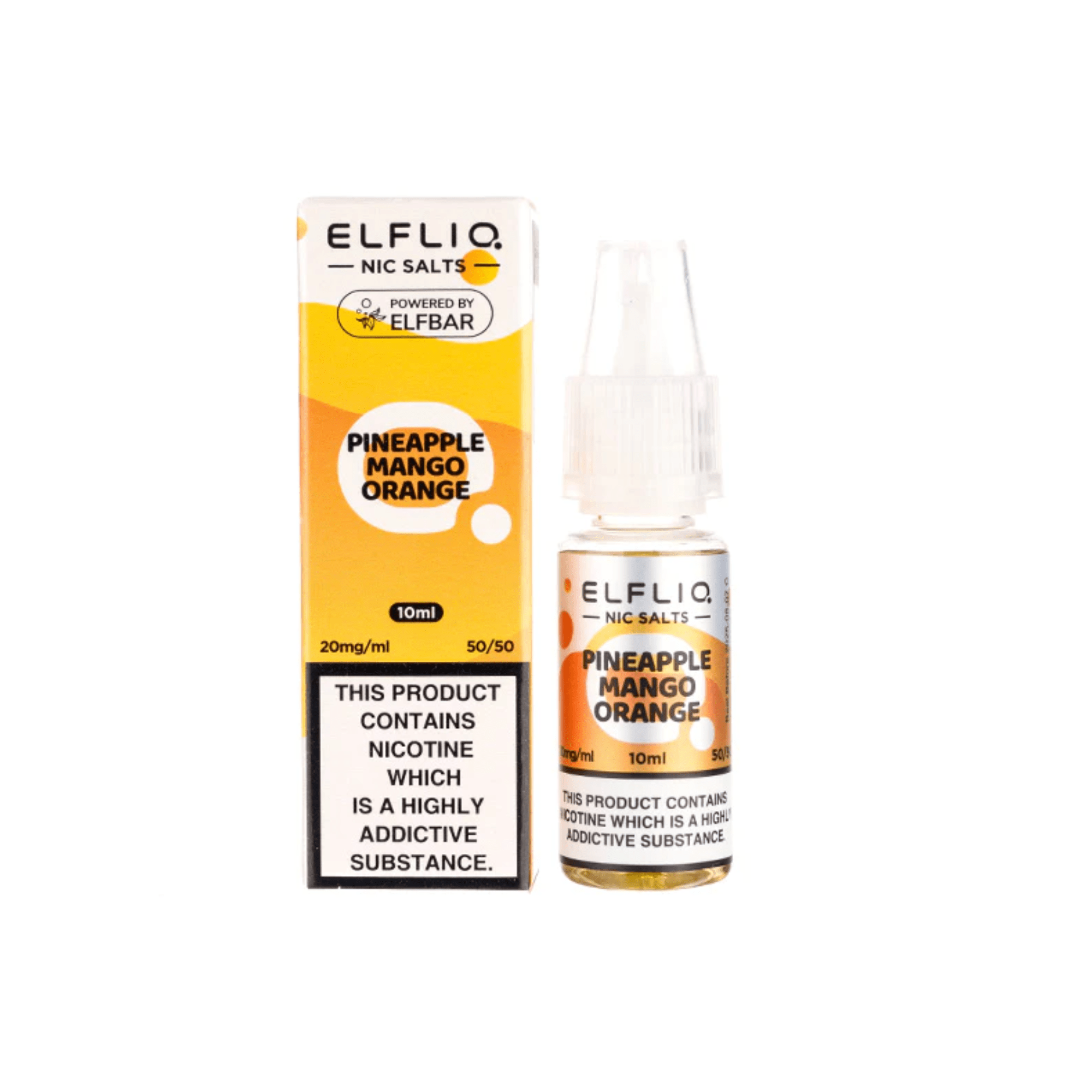 Elfliq Nic Salt - Pineapple Mango Orange 10ml - Electromist.co.ukE - LiquidElfliq