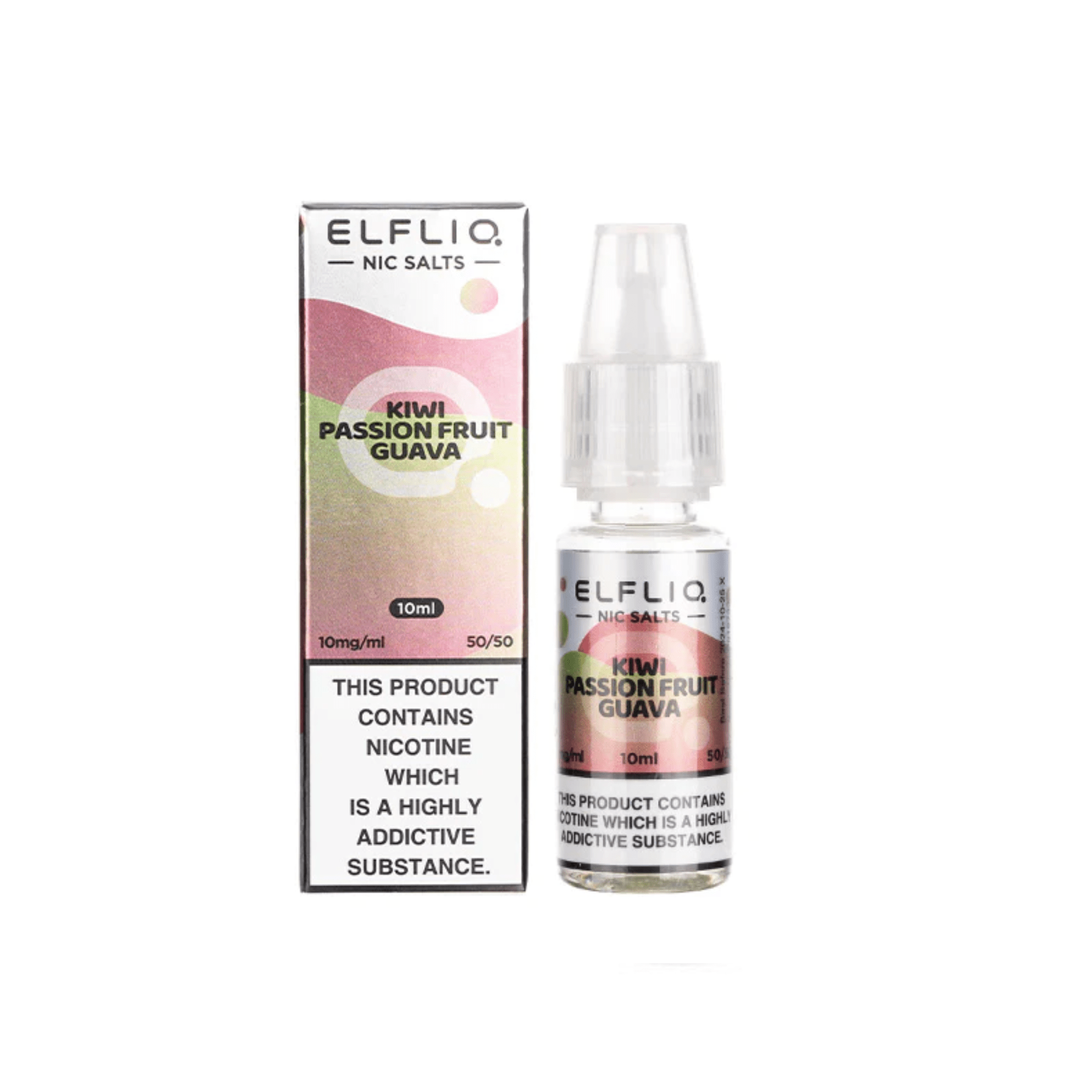 Elfliq Nic Salt - Kiwi Passion Fruit Guava 10ml - Electromist.co.ukE - LiquidElfliq