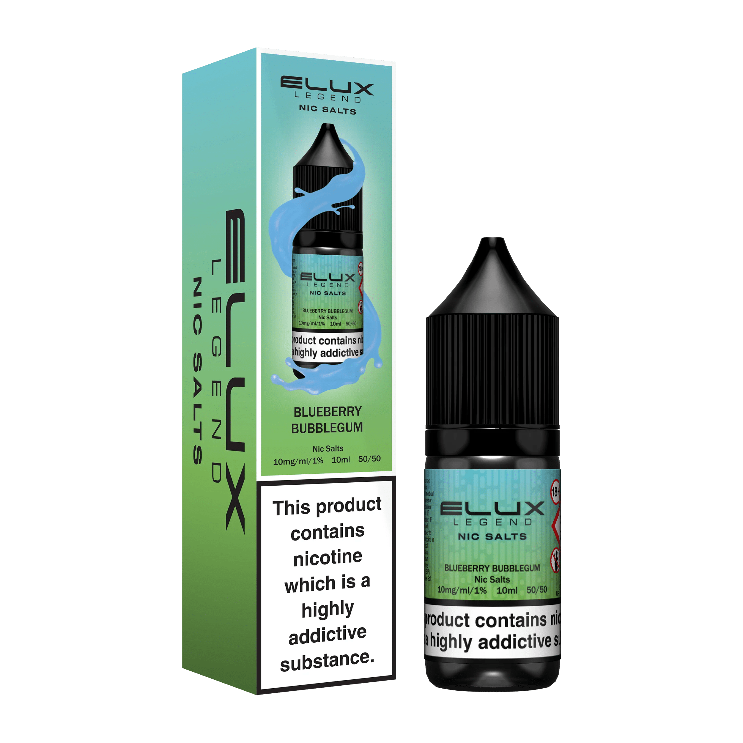 ELUX SALTS Blueberry Bubblegum 10ML - Electromist.co.ukE - LiquidElux