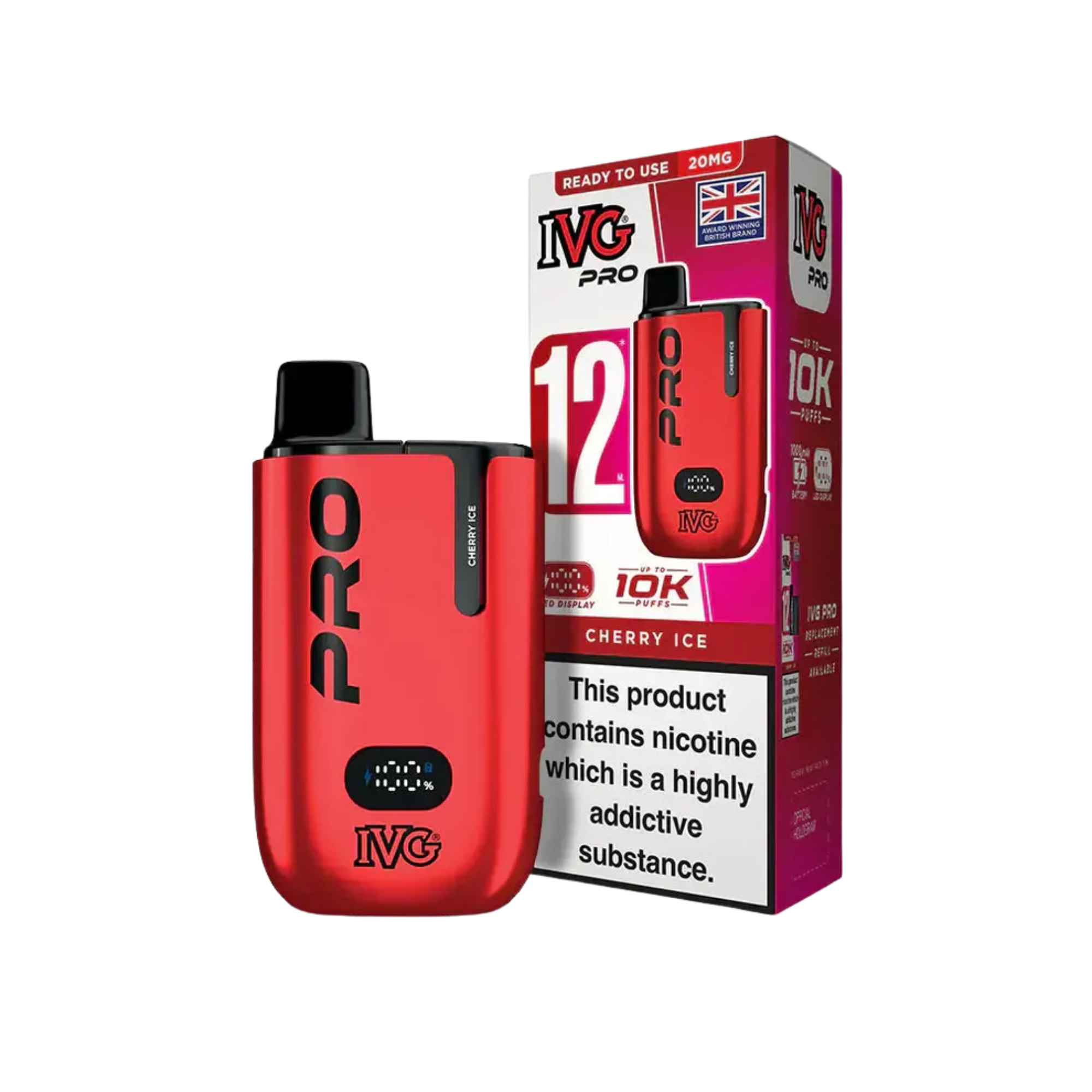IVG PRO 10K Vape Kit - Cherry Ice