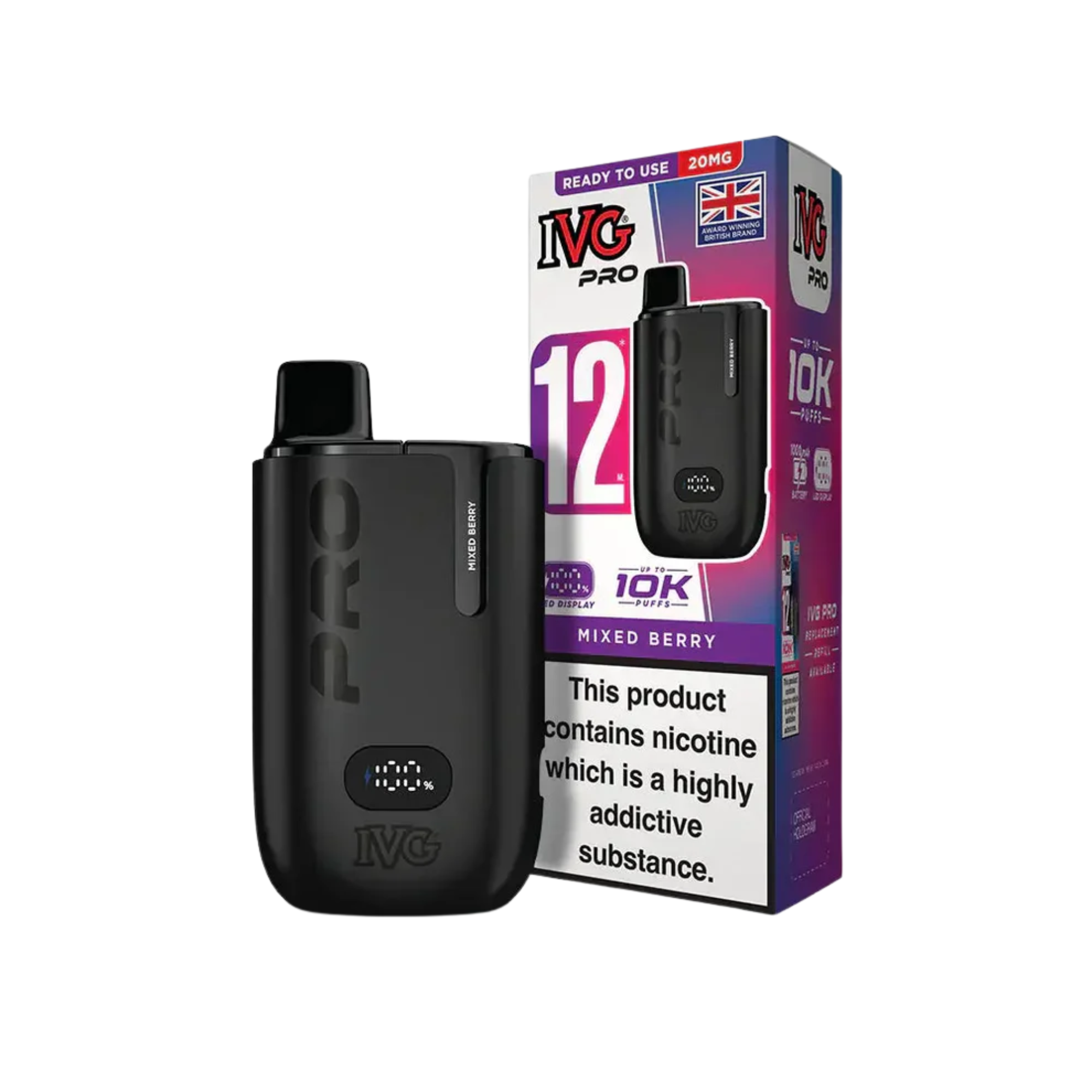 IVG PRO 10K Vape Kit - Mixed Berry