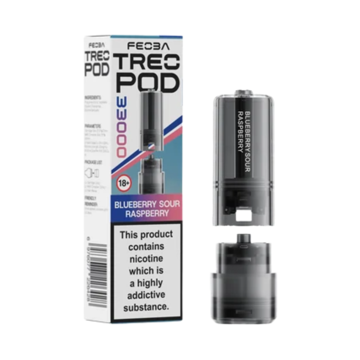 FEOBA TREO 33K Pod - Blue Sour Raspberry