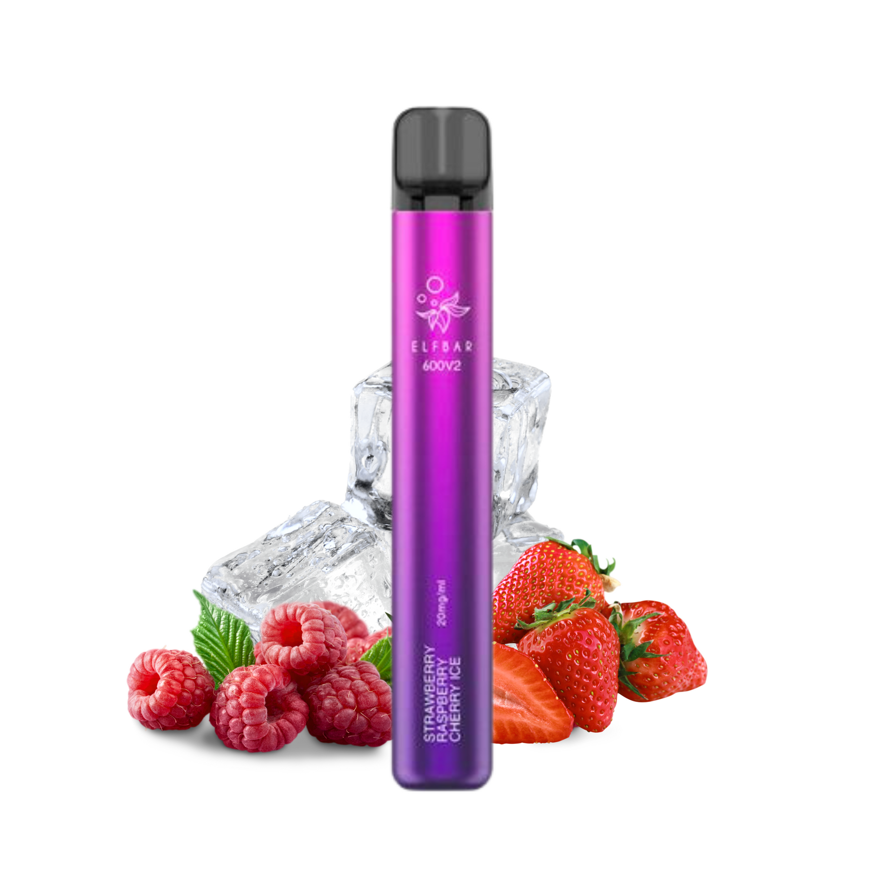Elf Bar 600 V2 - Strawberry Rasp Cherry Ice