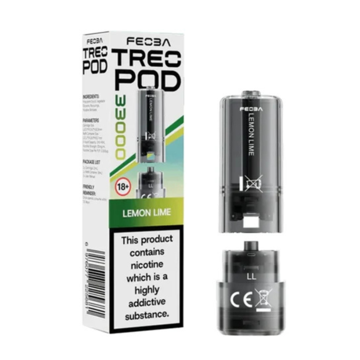 FEOBA TREO 33K Pod - Lemon Lime