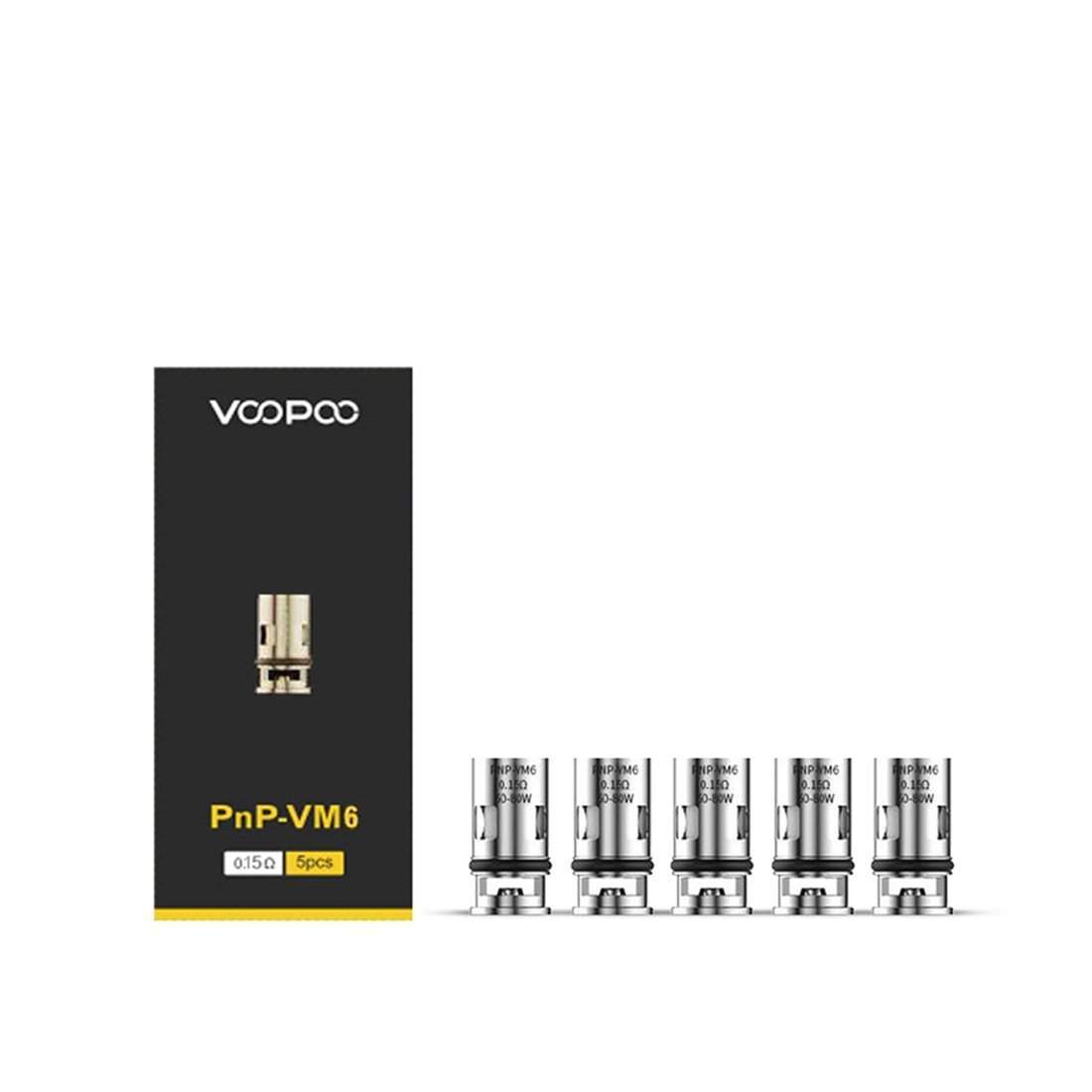 Voopoo PnP - VM6 0.15 Ohm Drag Coils (5 Pack) - Electromist.co.ukCoilVoopoo