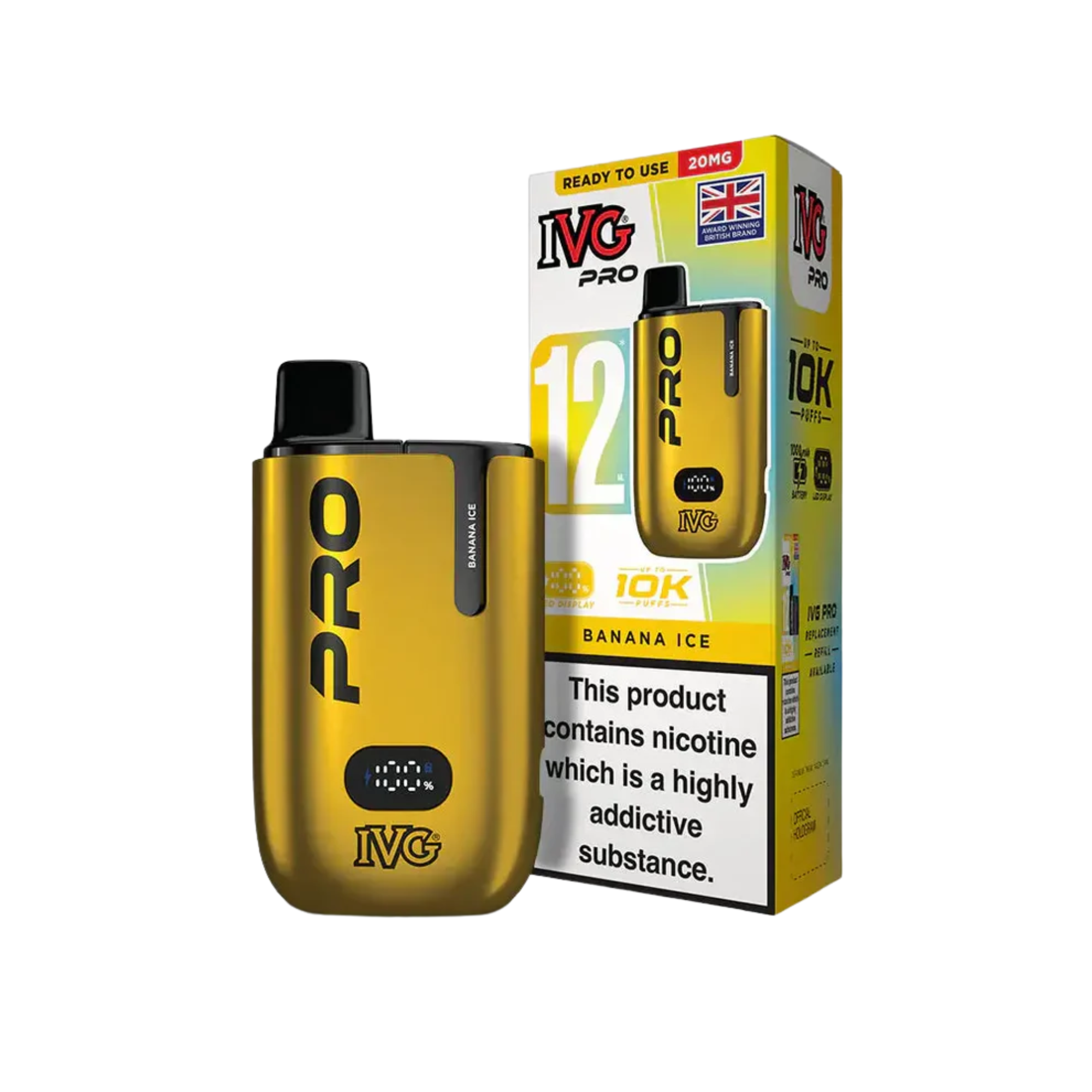 IVG PRO 10K Vape Kit - Banana Ice