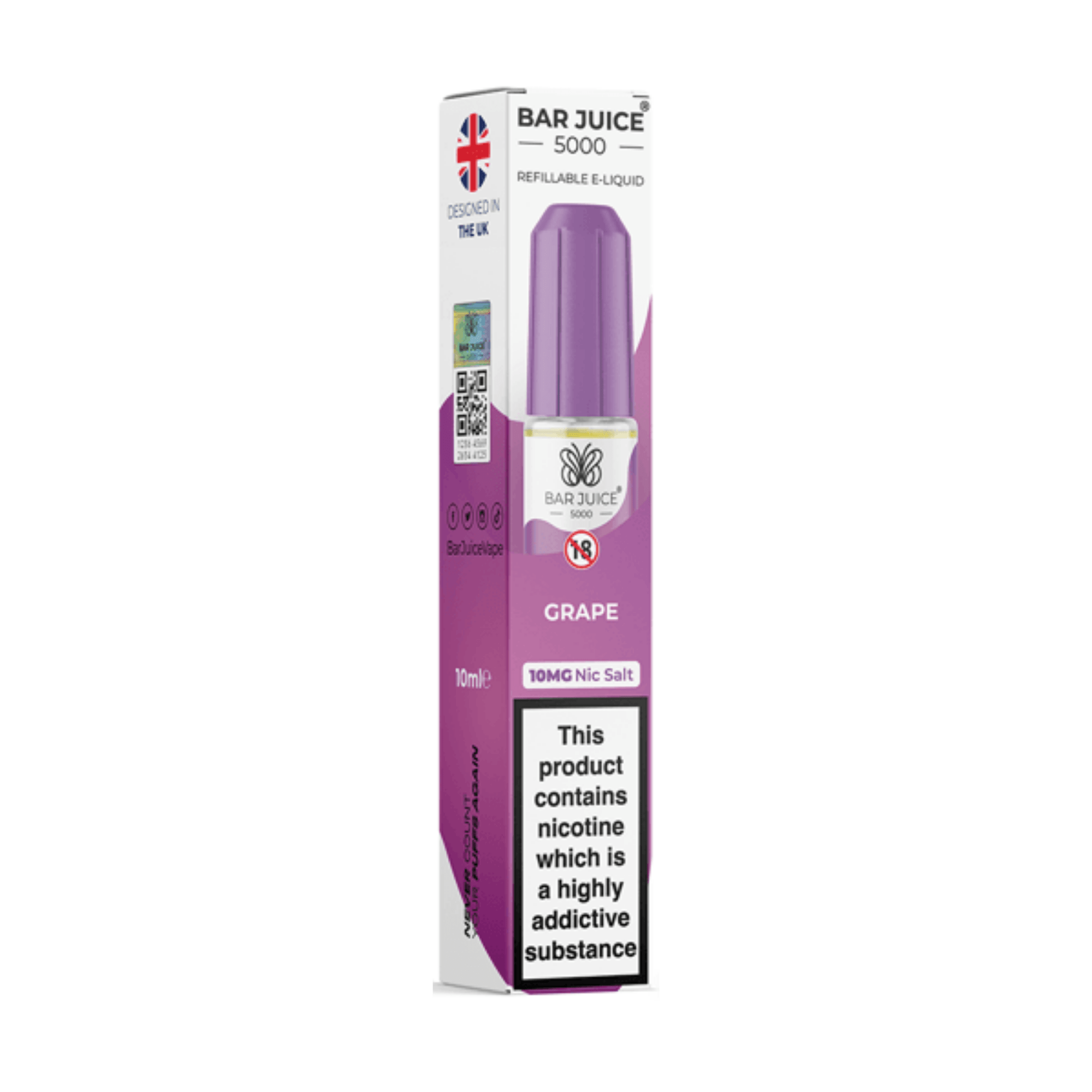 Bar 5000 - Grape 10ml - Electromist.co.ukE - LiquidBar Juice
