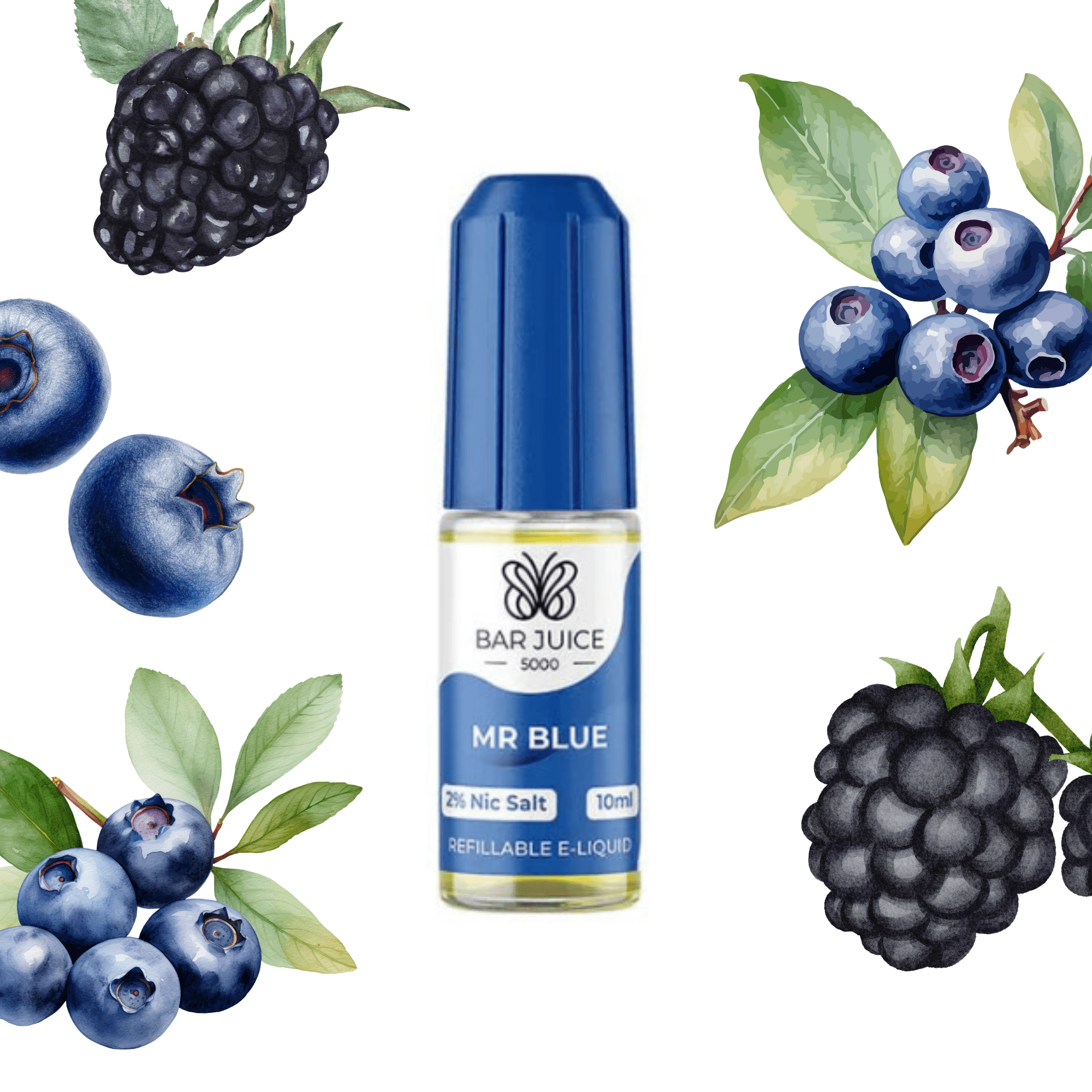 Bar 5000 - Mr Blue 10ml - Electromist.co.ukE - LiquidBar Juice