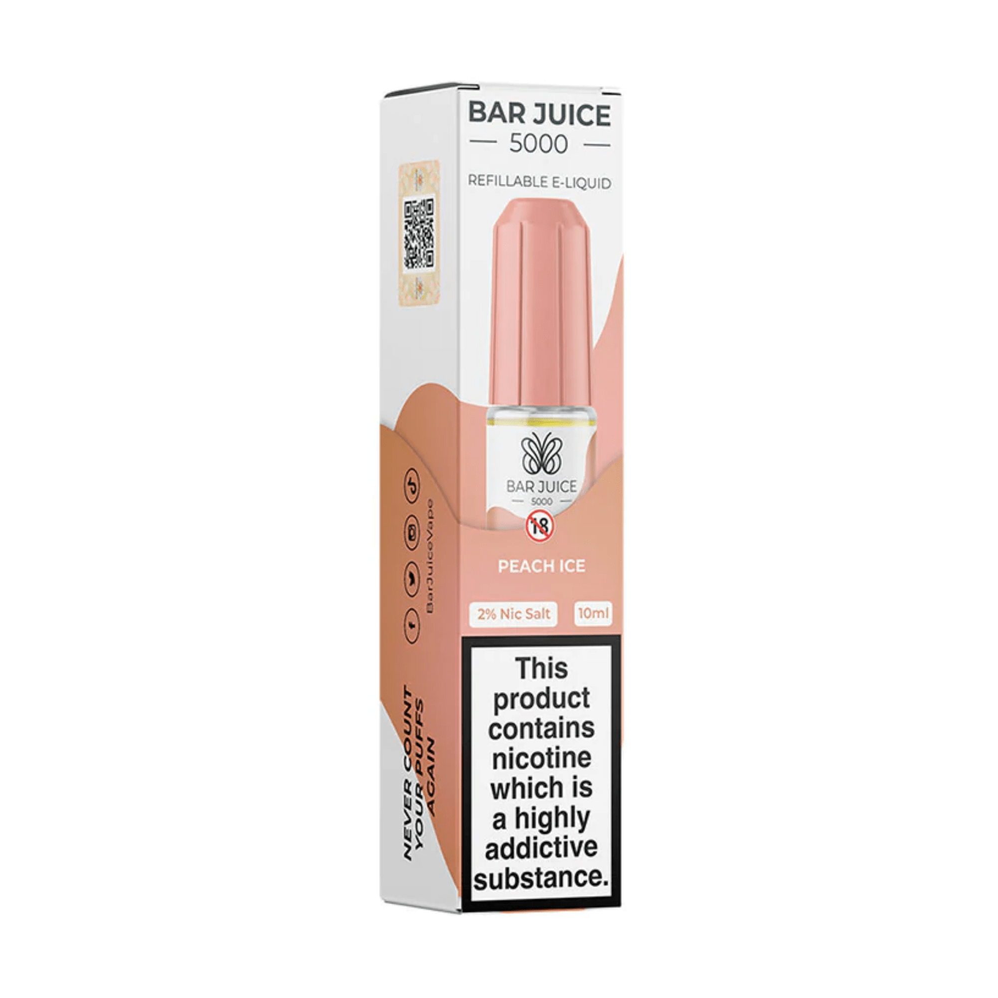 Bar 5000 - Peach Ice 10ml - Electromist.co.ukE - LiquidBar Juice