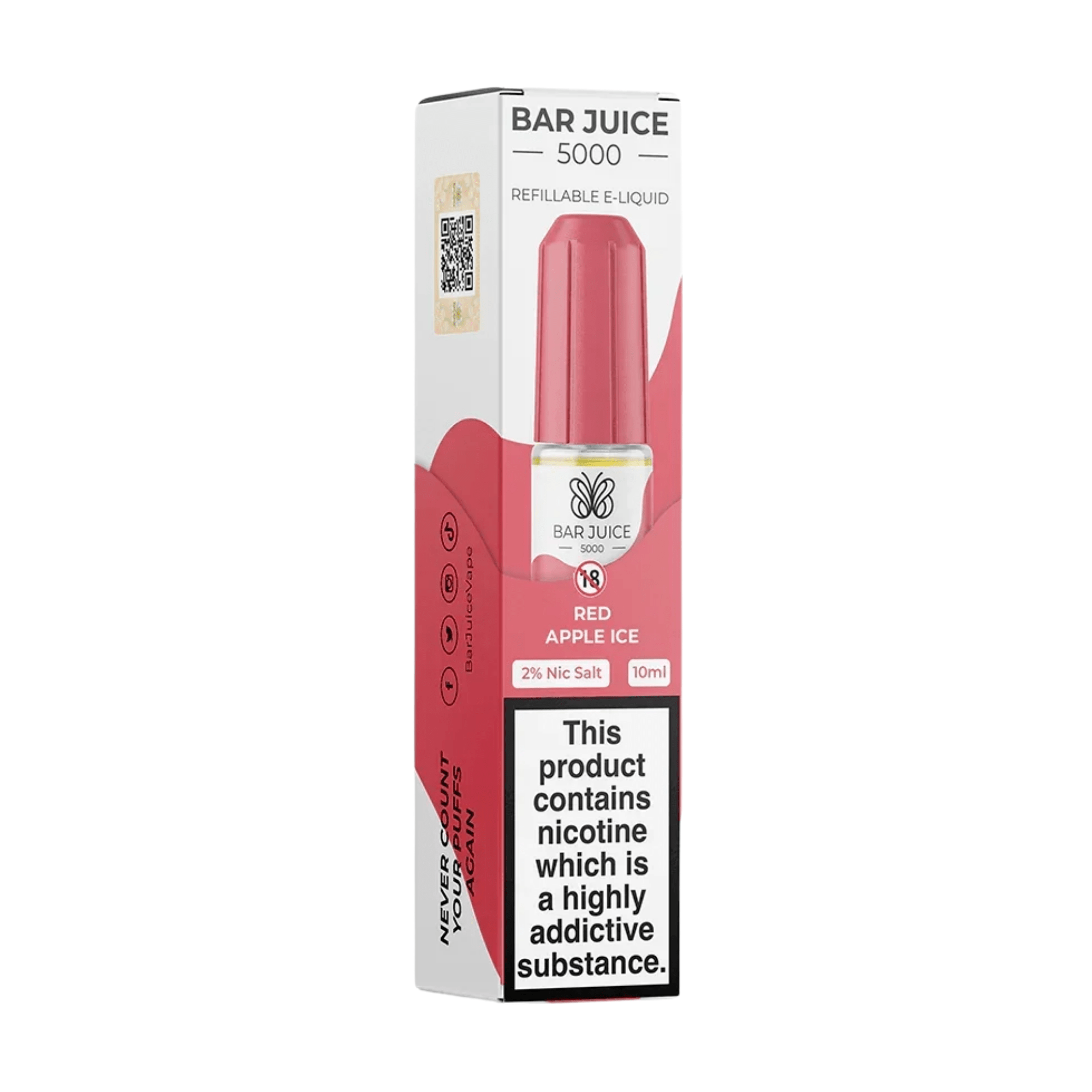 Bar 5000 - Red Apple Ice 10ml - Electromist.co.ukE - LiquidBar Juice