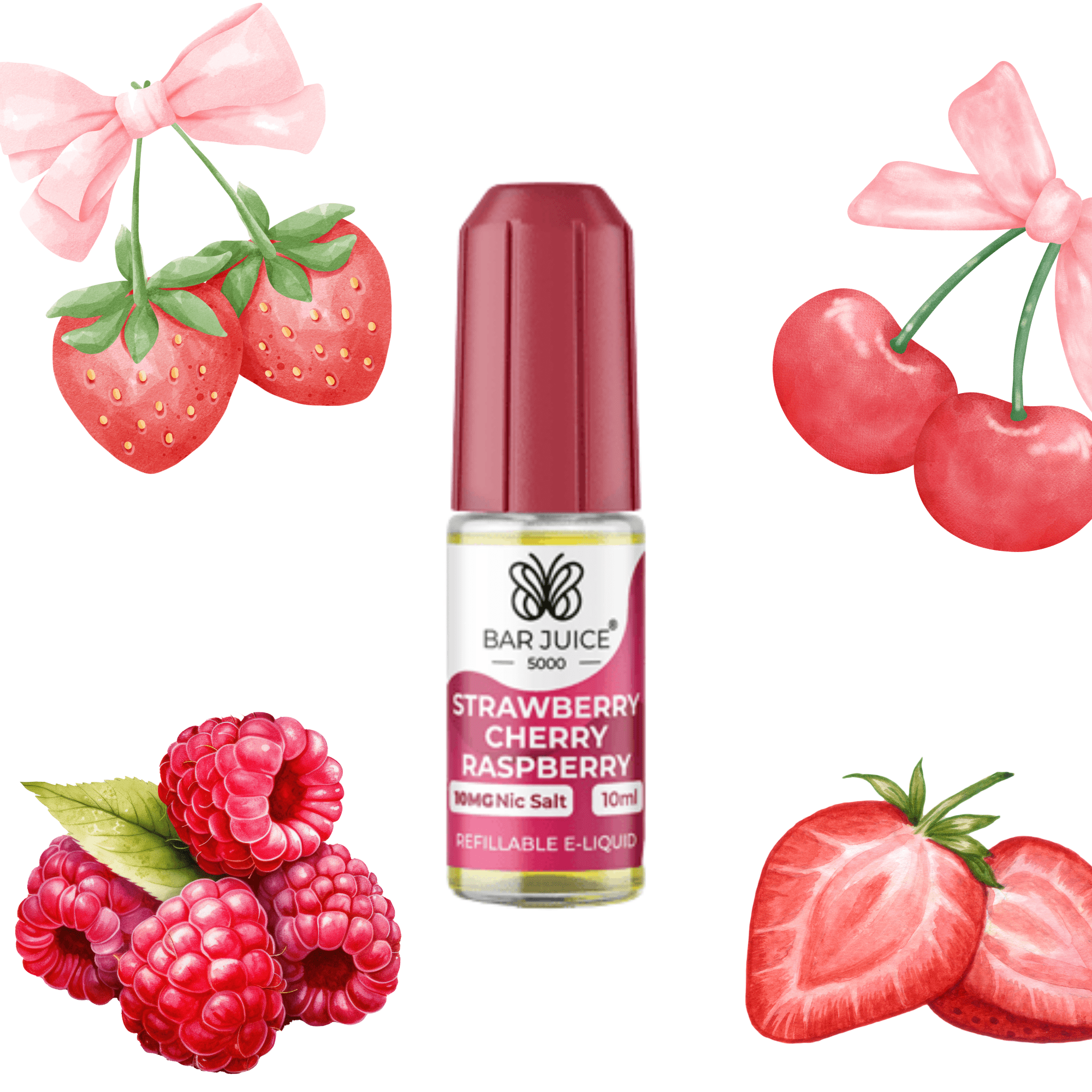 Bar 5000 - Strawberry Cherry Raspberry 10ml - Electromist.co.ukE - LiquidBar Juice