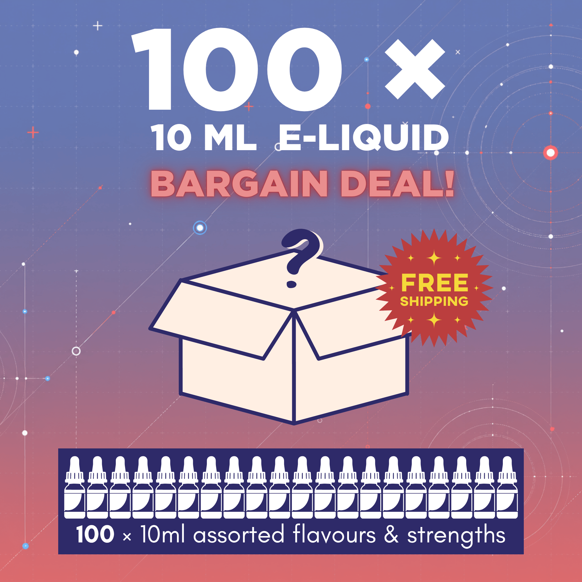 Bargain Bundles Deal - 100 x 10 ml E-Liquid Electromist / All Stars - Electromist.co.ukEliquidElectro Bundles