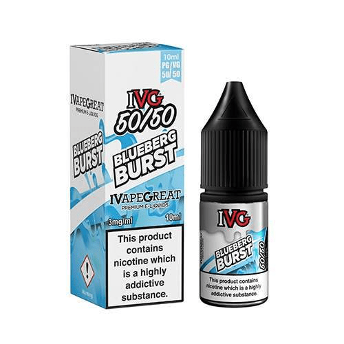 IVG - Blueberg Burst 10ml 50/50 E - Liquid - Electromist.co.ukEliquidIVG