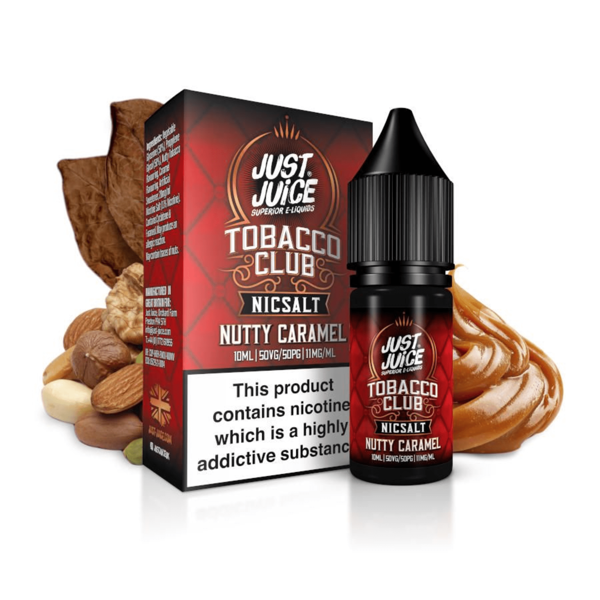 Just Juice - Nutty Caramel Nic Salts 10ml - Electromist.co.ukE - LiquidJust Juice