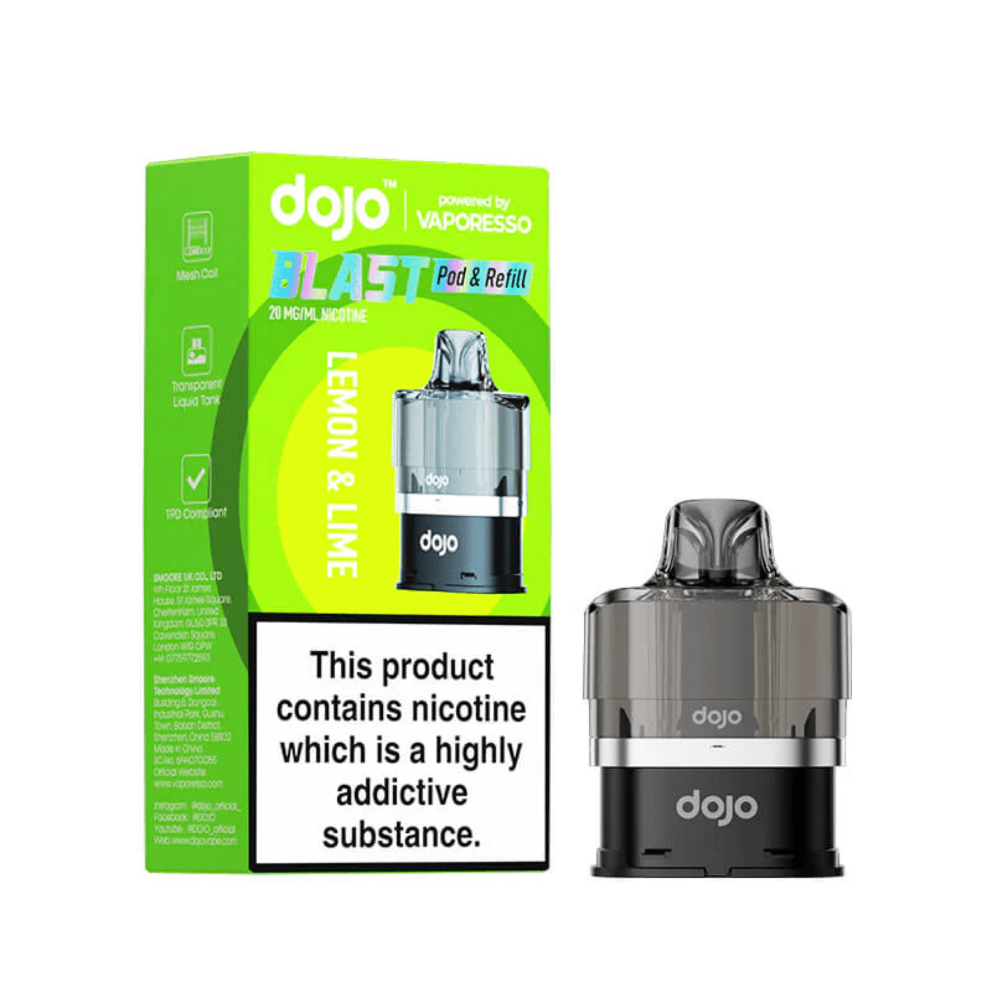DOJO Blast - Pod & Refill - Electromist.co.ukEliquidVaporesso