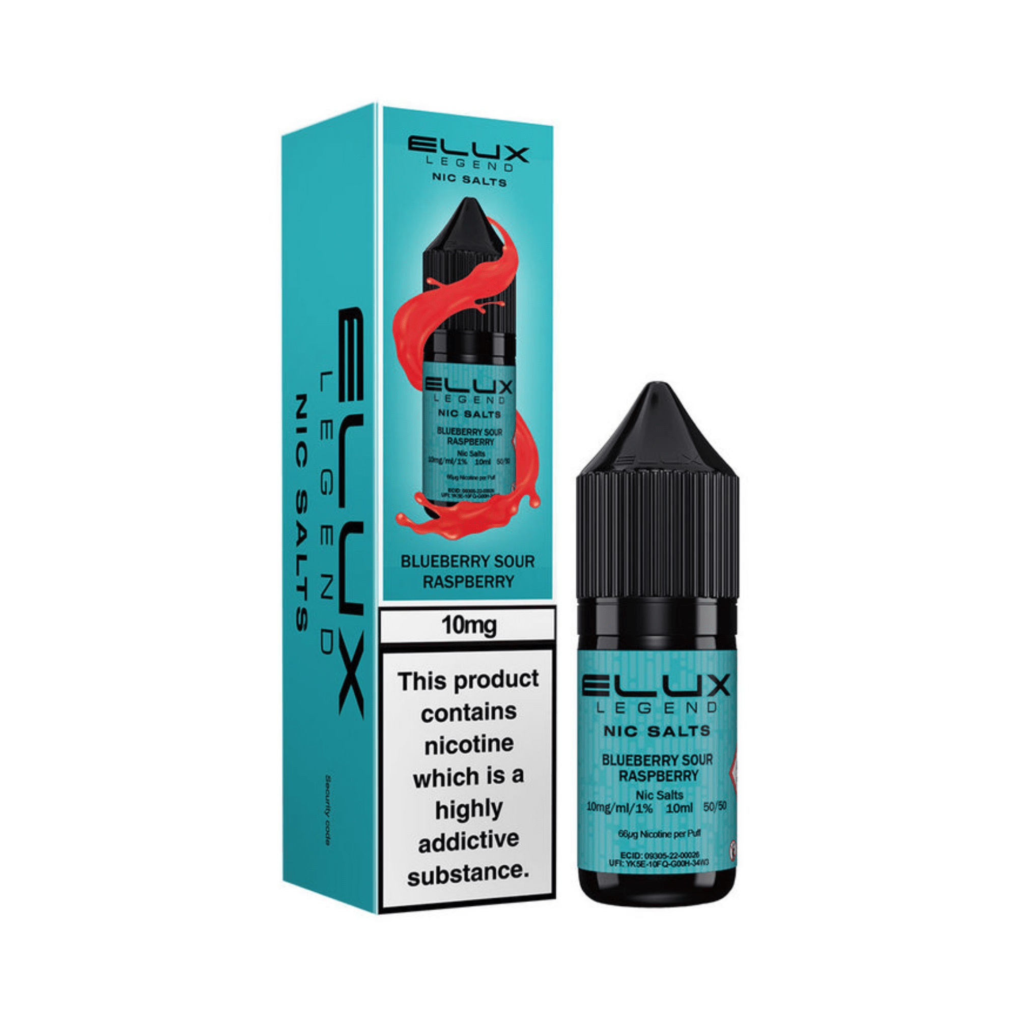 ELUX SALTS Blueberry Sour Raspberry 10ML - Electromist.co.ukE - LiquidElux