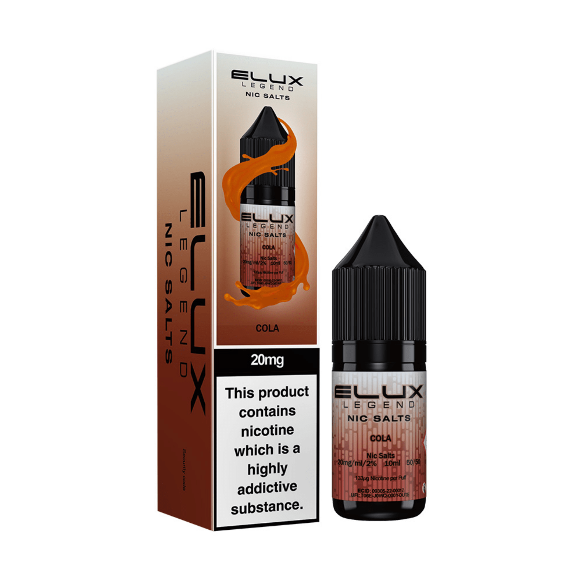 ELUX SALTS Cola 10ML - Electromist.co.ukE - LiquidElux