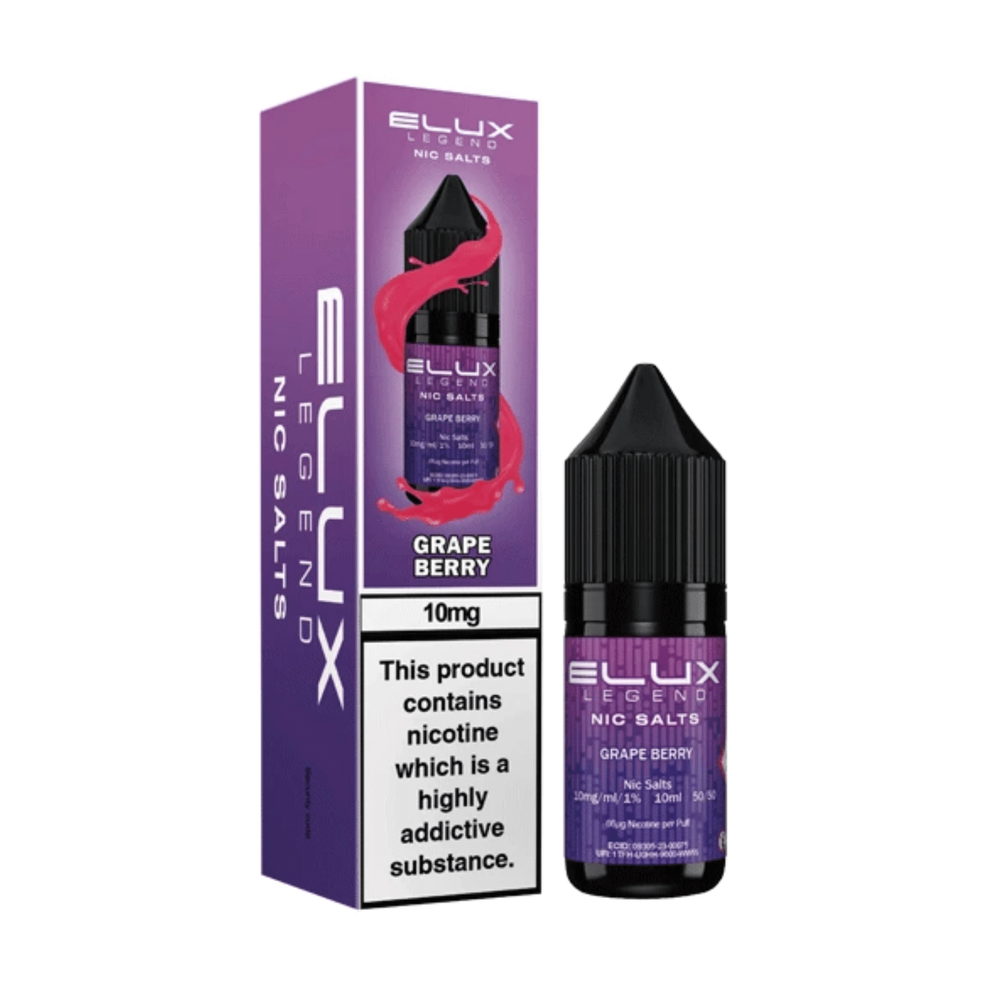 ELUX SALTS Grape Berry 10ML - Electromist.co.ukE - LiquidElux