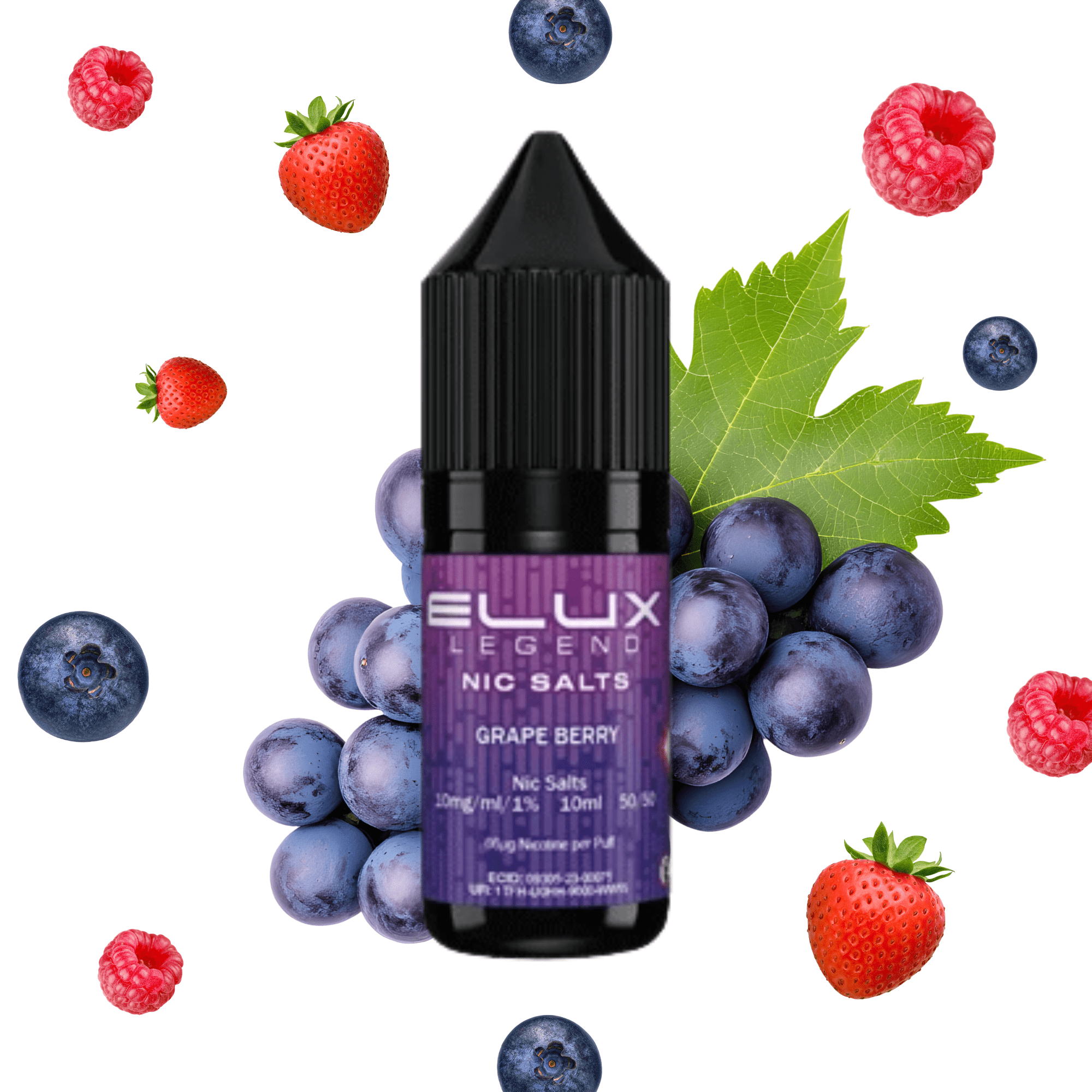 ELUX SALTS Grape Berry 10ML - Electromist.co.ukE - LiquidElux