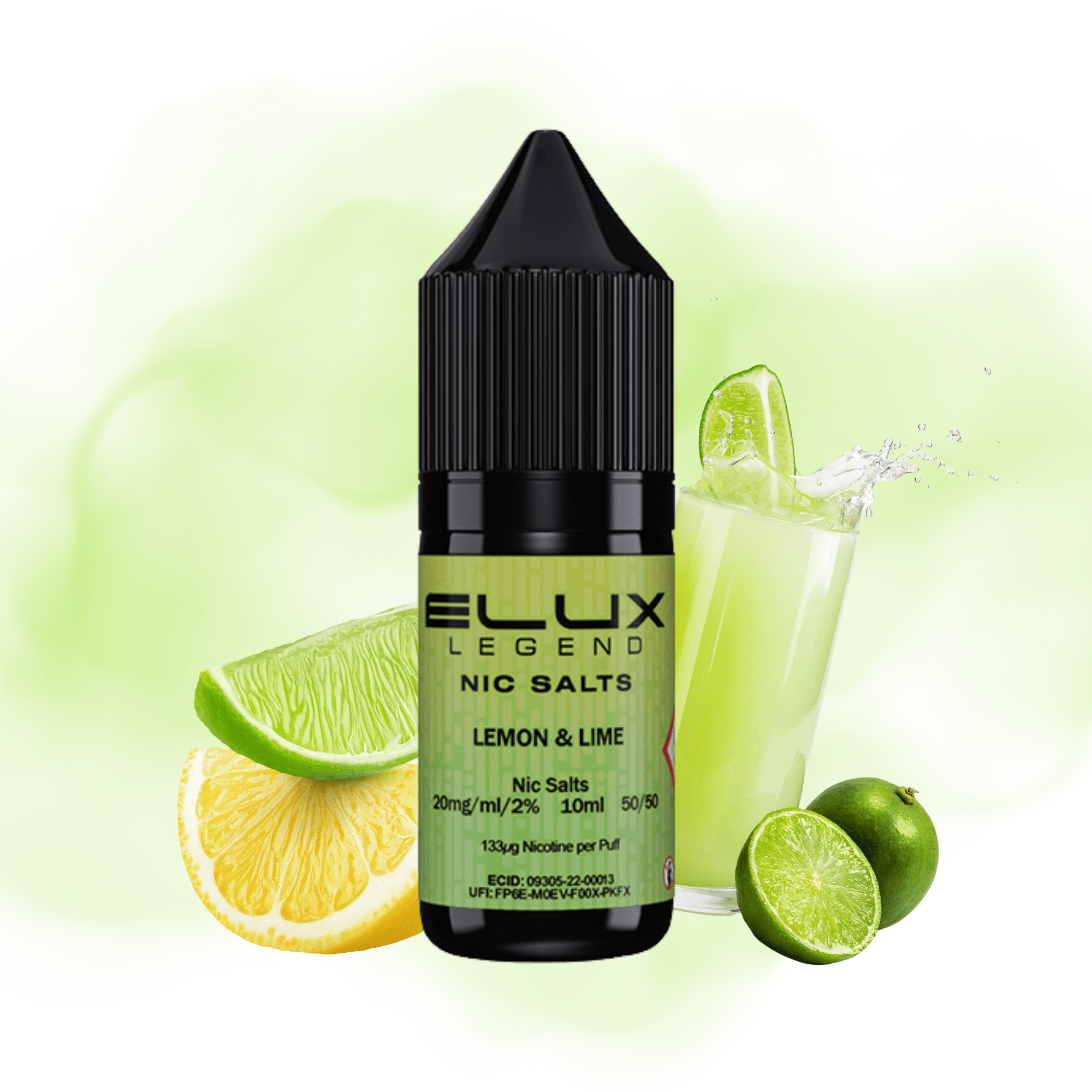 ELUX SALTS Lemon & Lime 10ML - Electromist.co.ukE - LiquidElux