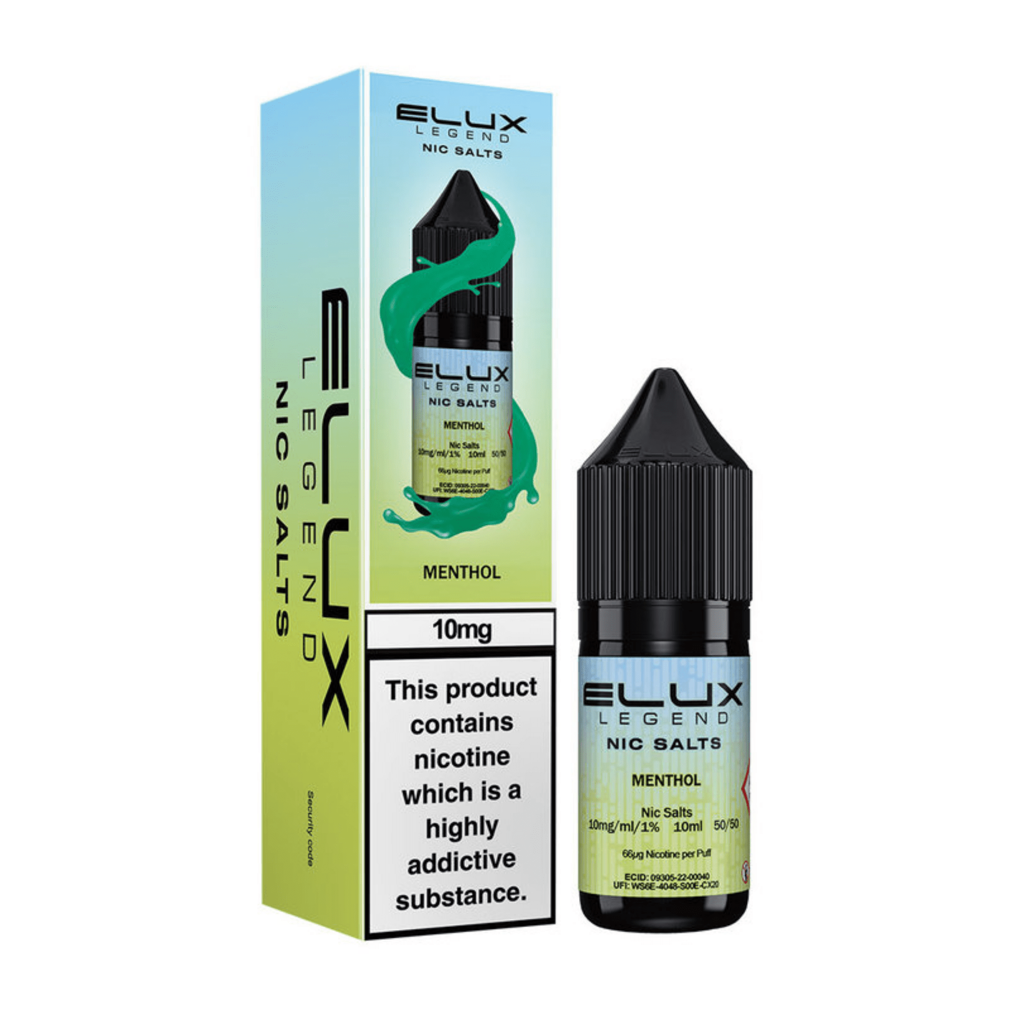 ELUX SALTS Menthol 10ML - Electromist.co.ukE - LiquidElux
