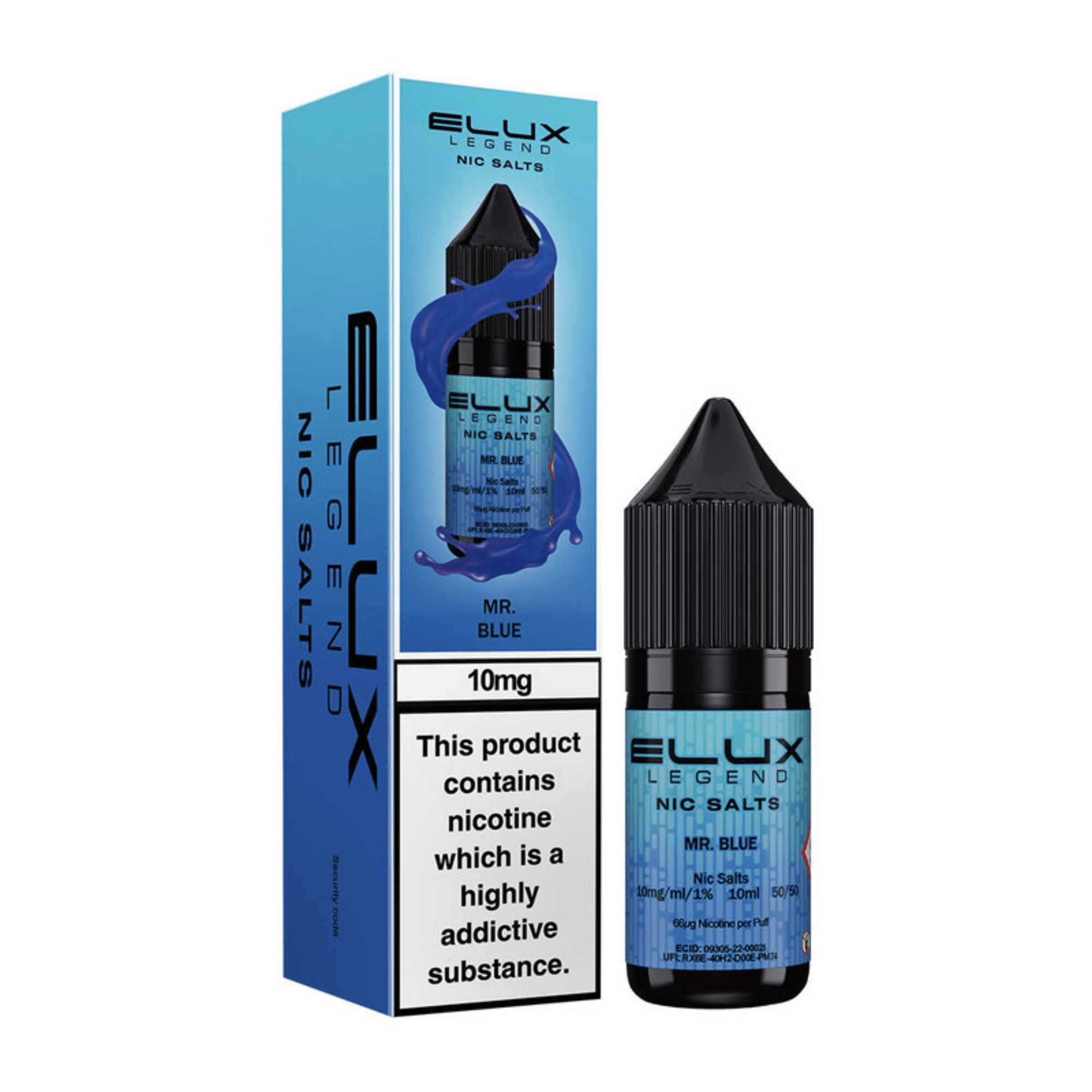 ELUX SALTS Mr Blue 10ML - Electromist.co.ukE - LiquidElux