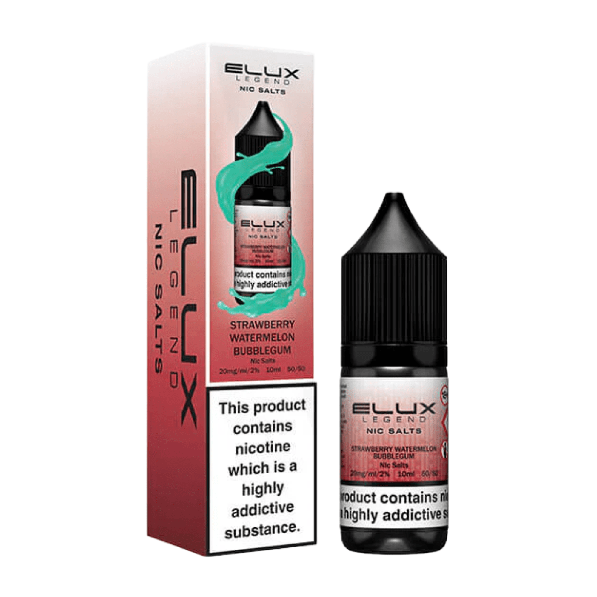 ELUX SALTS Strawberry Watermelon Bubble 10ML - Electromist.co.ukE - LiquidElux
