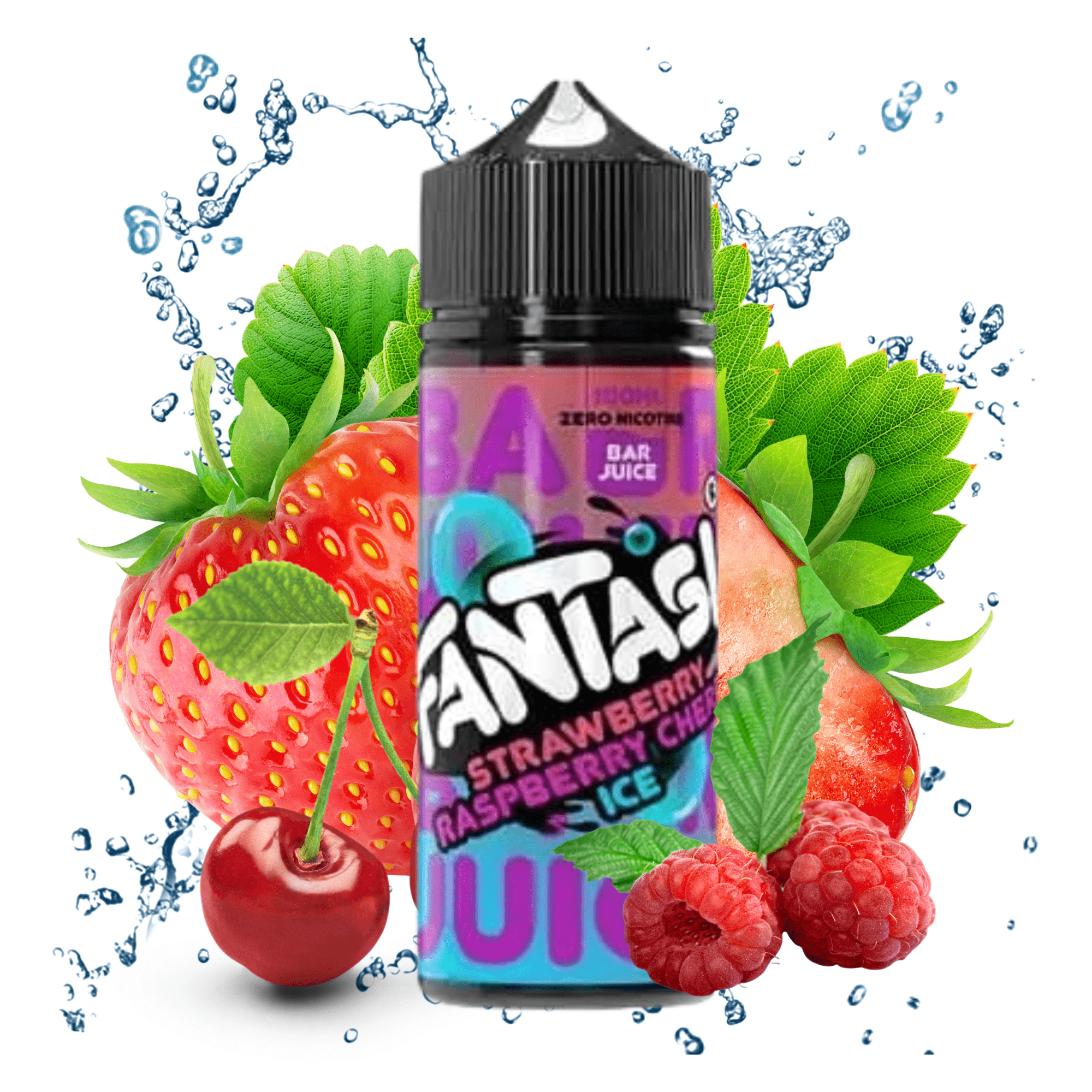 Fantasi - Strawberry Rasp Cherry Ice 100ml - Electromist.co.ukE - LiquidFantasi