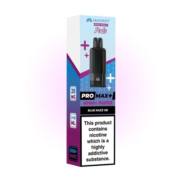 Hayati Pro Max 6000+ Prefilled Pods - Blue Razz GB - Electromist.co.ukreplacement podsHayati