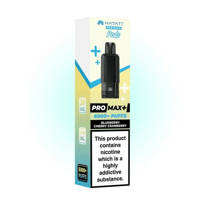 Hayati Pro Max 6000+ Prefilled Pods - Blueberry Cherry Cranberry - Electromist.co.ukreplacement podsHayati