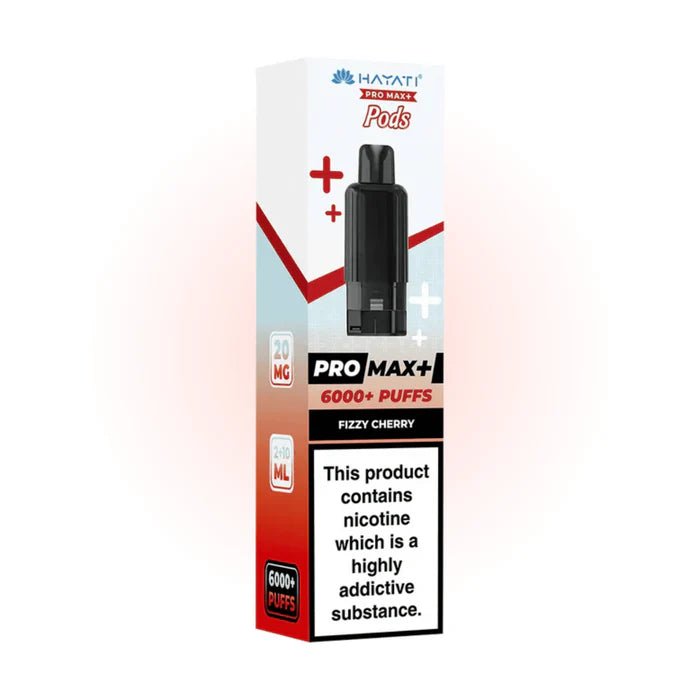 Hayati Pro Max 6000+ Prefilled Pods - Fizzy Cherry - Electromist.co.ukreplacement podsHayati
