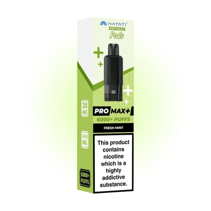 Hayati Pro Max 6000+ Prefilled Pods - Fresh Mint - Electromist.co.ukreplacement podsHayati