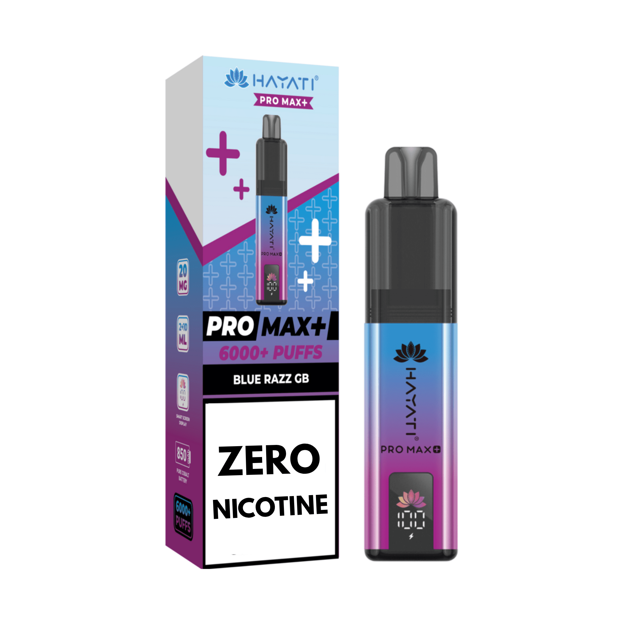 Hayati Pro Max+ 6K ZERO NICOTINE - Blue Razz GB - Electromist.co.ukPod kitsHayati