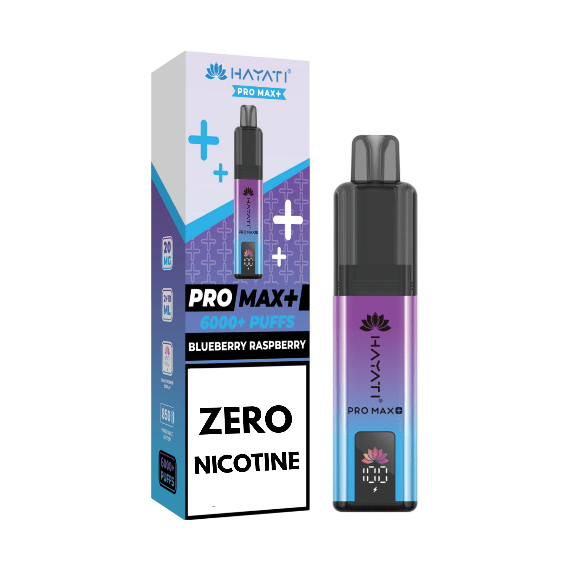 Hayati Pro Max+ 6K ZERO NICOTINE - Blueberry Raspberry - Electromist.co.ukPod kitsHayati