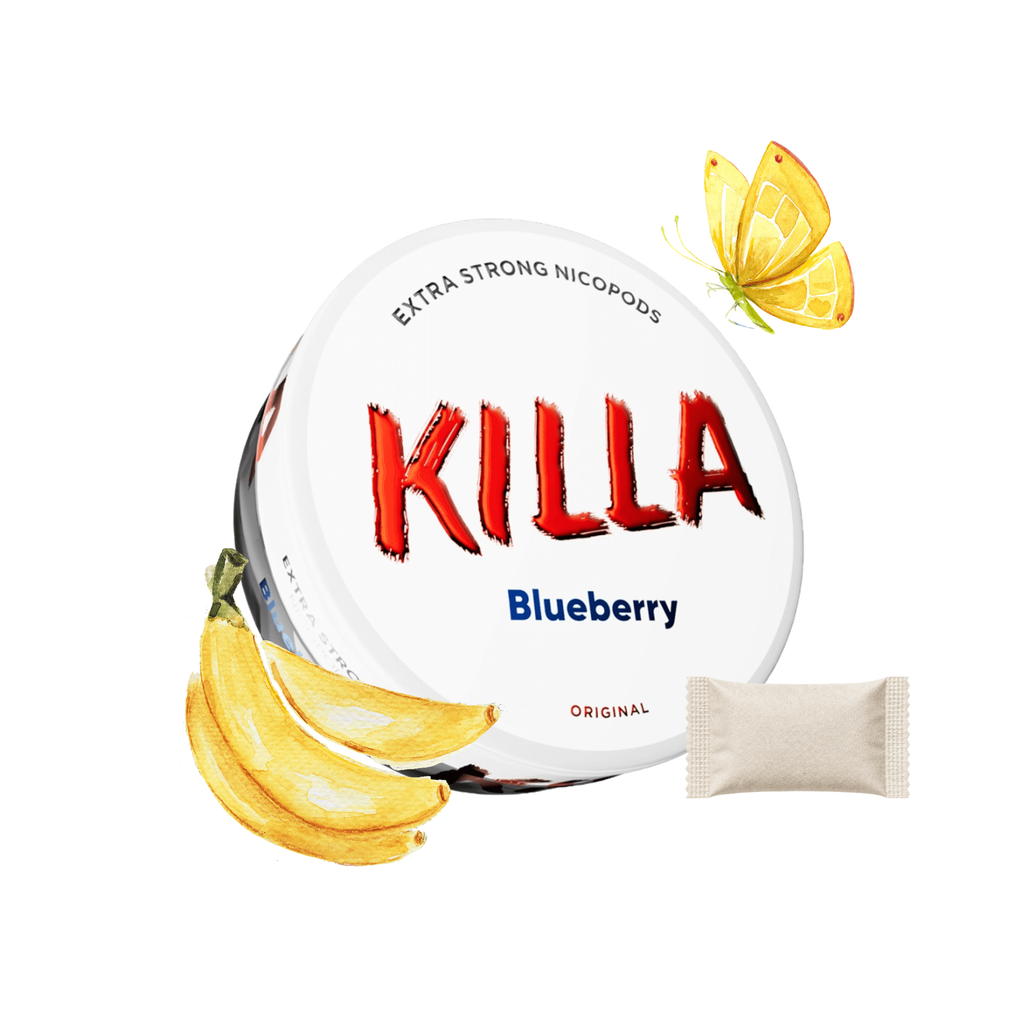 KILLA Nicotine Pouches - Banana (16g) - Electromist.co.ukNicotine PouchesKilla