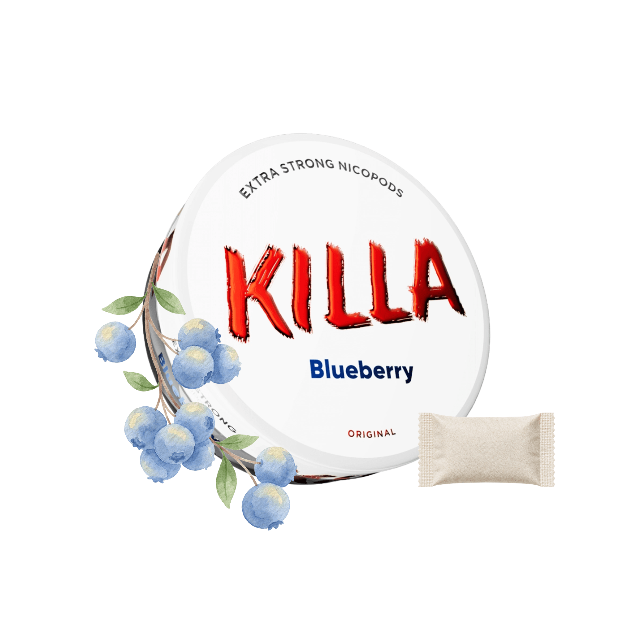 KILLA Nicotine Pouches - Blueberry (16g) - Electromist.co.ukNicotine PouchesKilla
