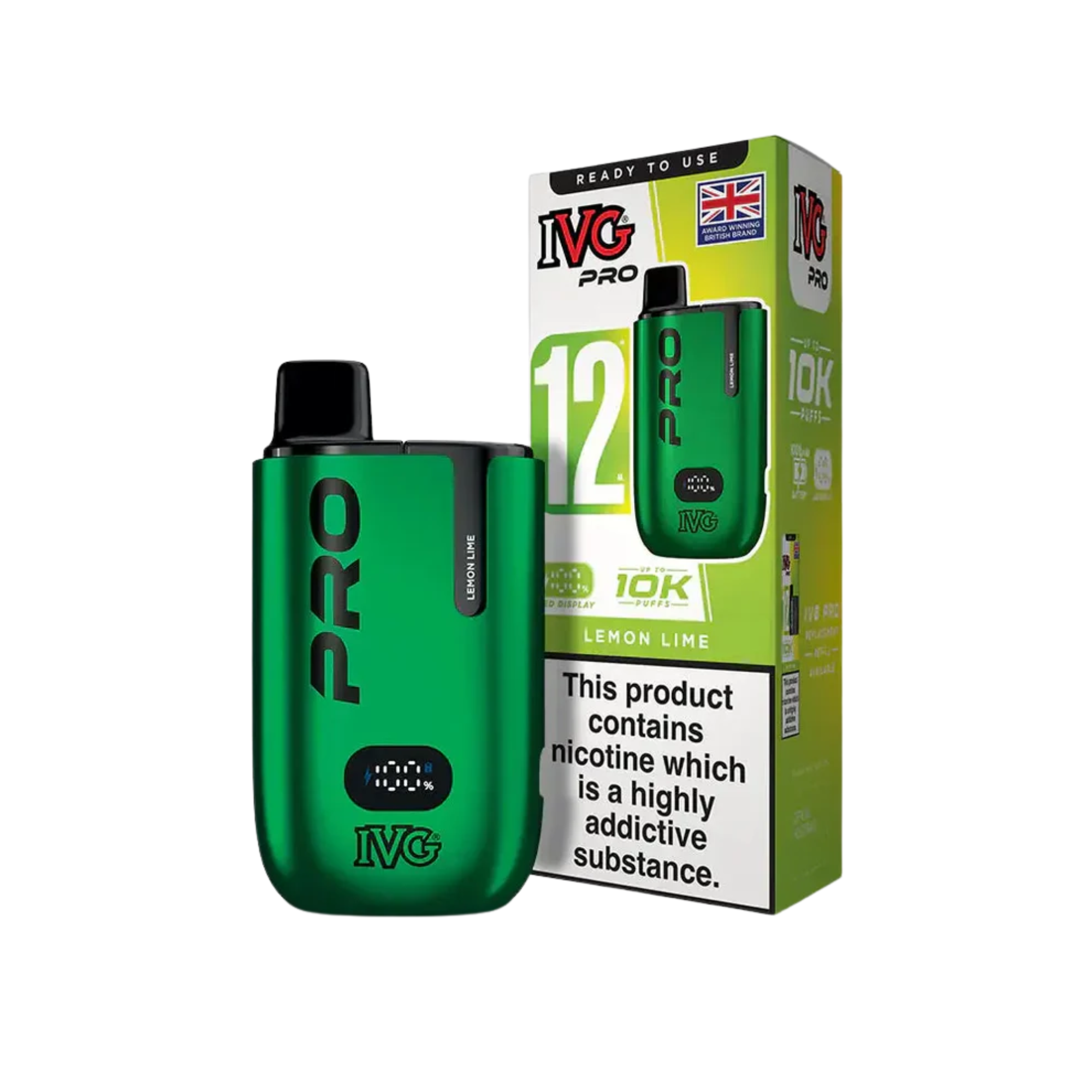 IVG PRO 10K Vape Kit - Lemon Lime