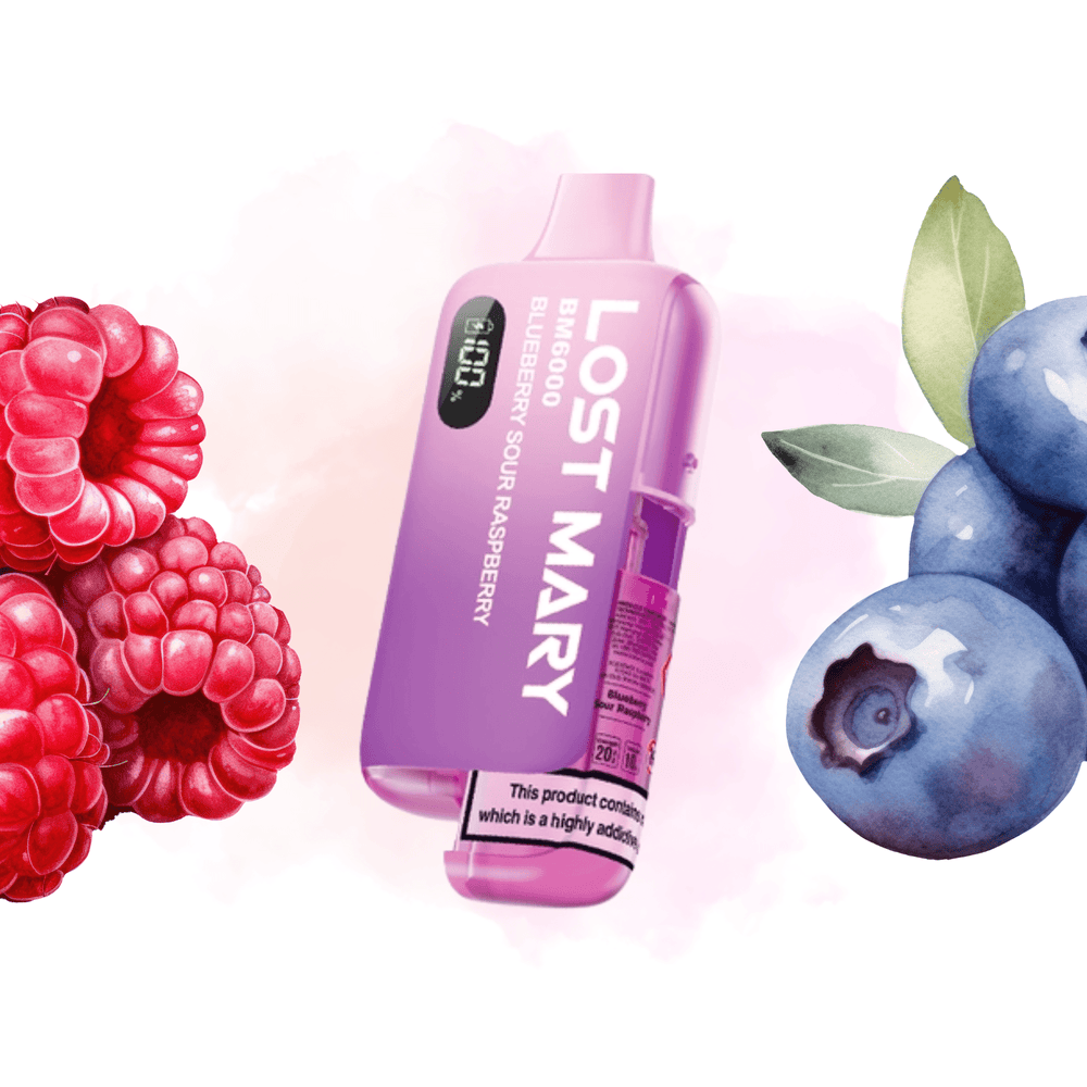 Lost Mary BM6K- Refillable Kit Blueberry Sour Raspberry 20mg