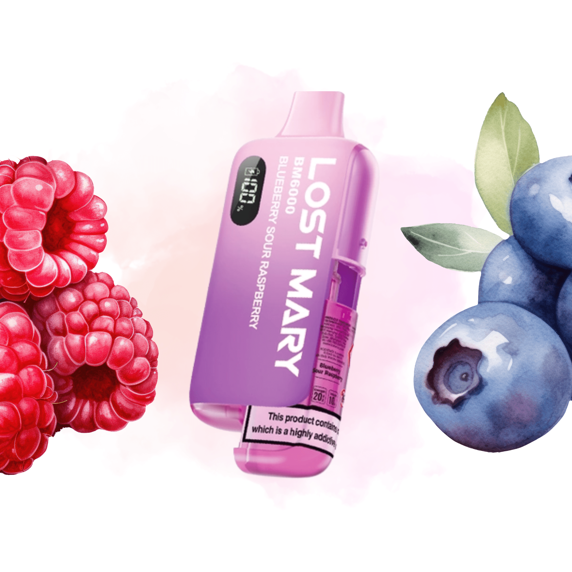 Lost Mary BM6000 - Refillable Kit Blueberry Sour Raspberry 20mg - Electromist.co.ukLost Mary