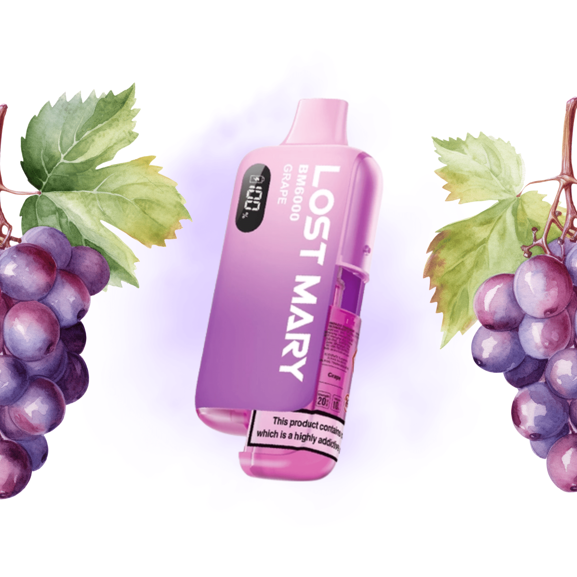 Lost Mary BM6000 - Refillable Kit Grape 20mg - Electromist.co.ukLost Mary