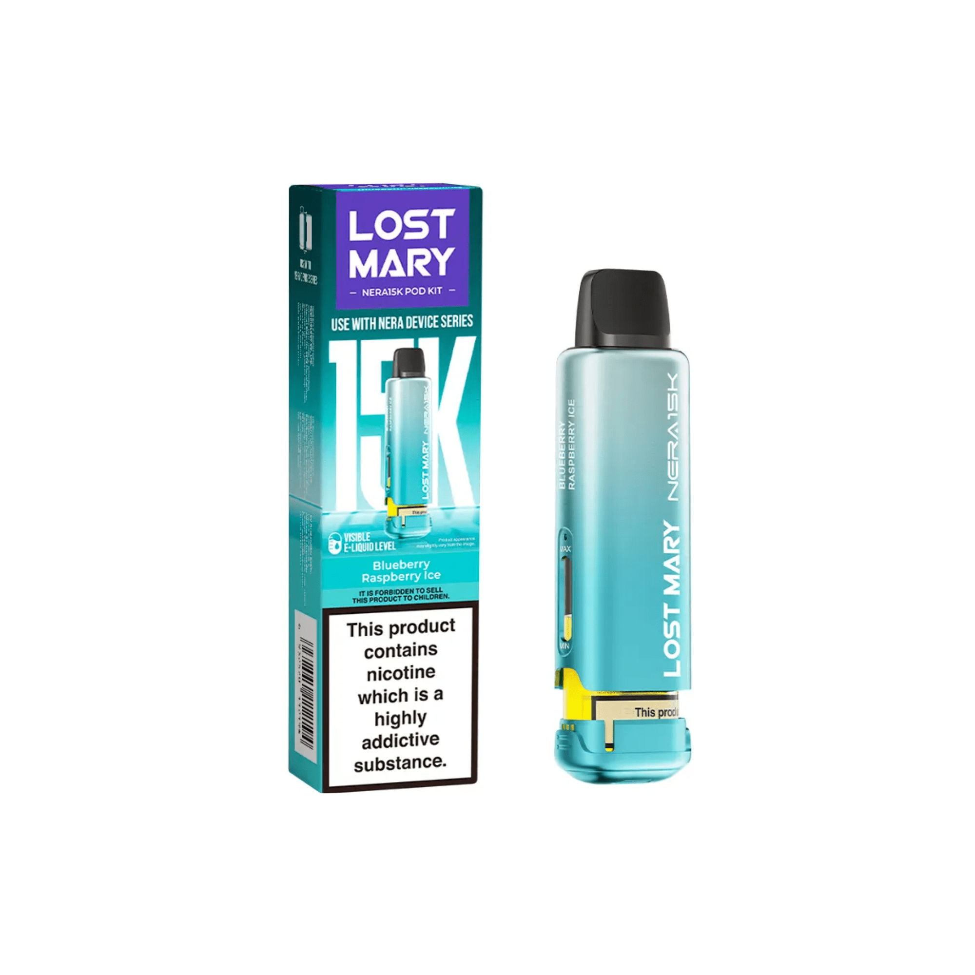 Lost Mary Nera 15K Pod Kit - Blueberry Raspberry Ice - Electromist.co.ukPod kitsLost Mary