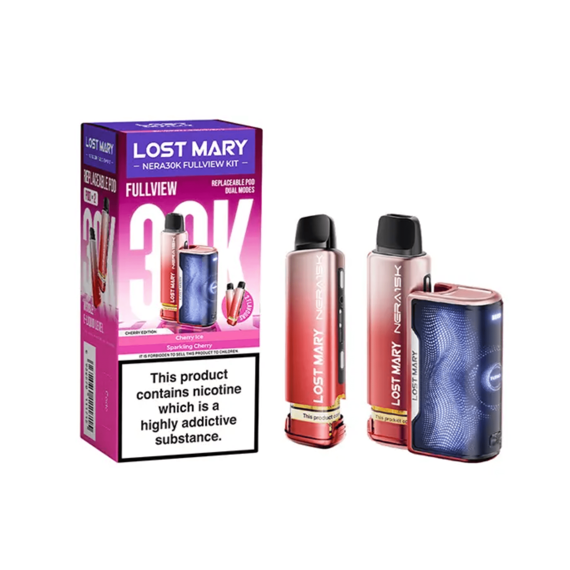 Lost Mary Nera 30K Fullview Kit - Cherry Edition - Electromist.co.ukLost Mary