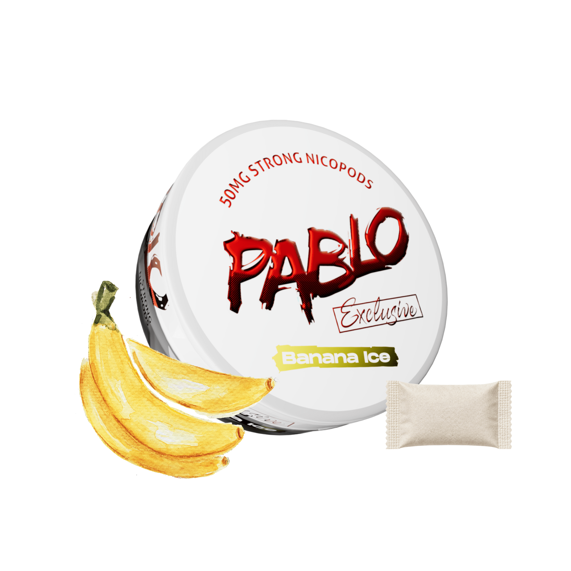 Pablo Nicotine Pouches - Banana Ice (50mg) - Electromist.co.ukNicotine PouchesPablo