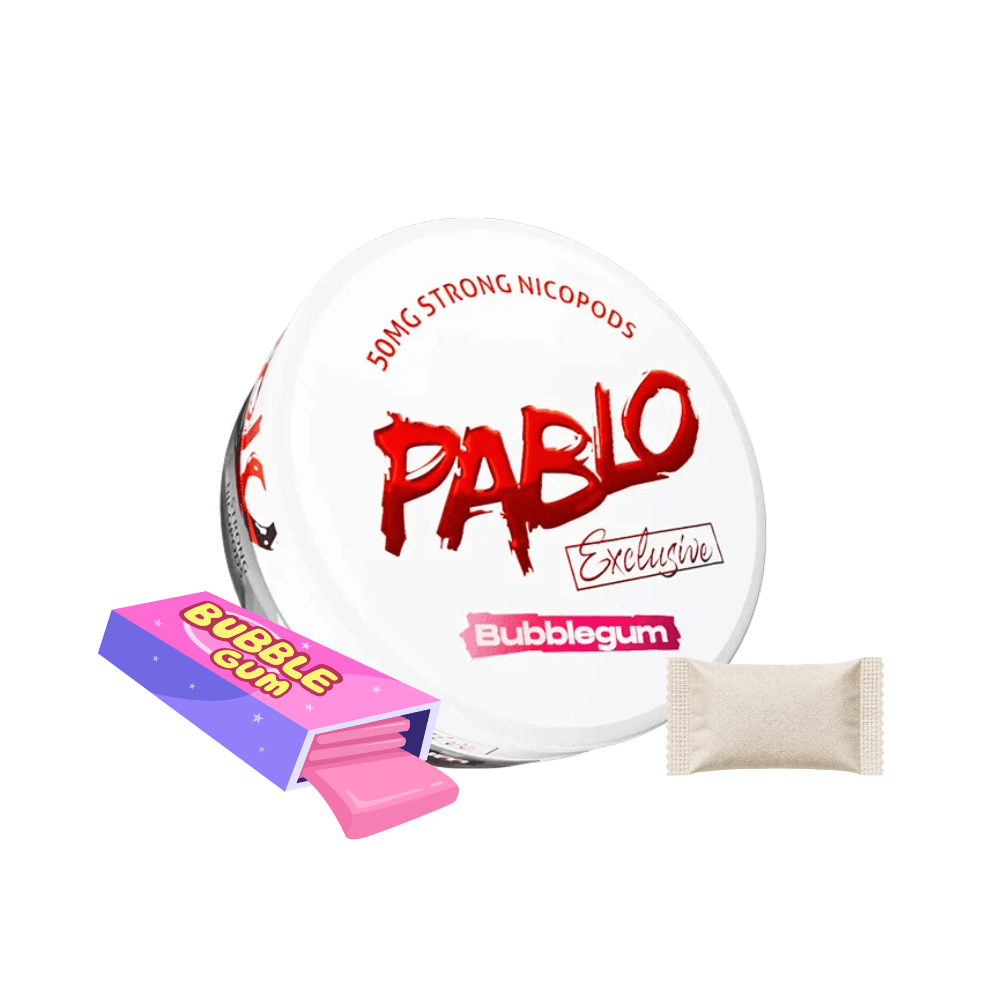 Pablo Nicotine Pouches - Bubblegum (50mg) - Electromist.co.ukNicotine PouchesPablo