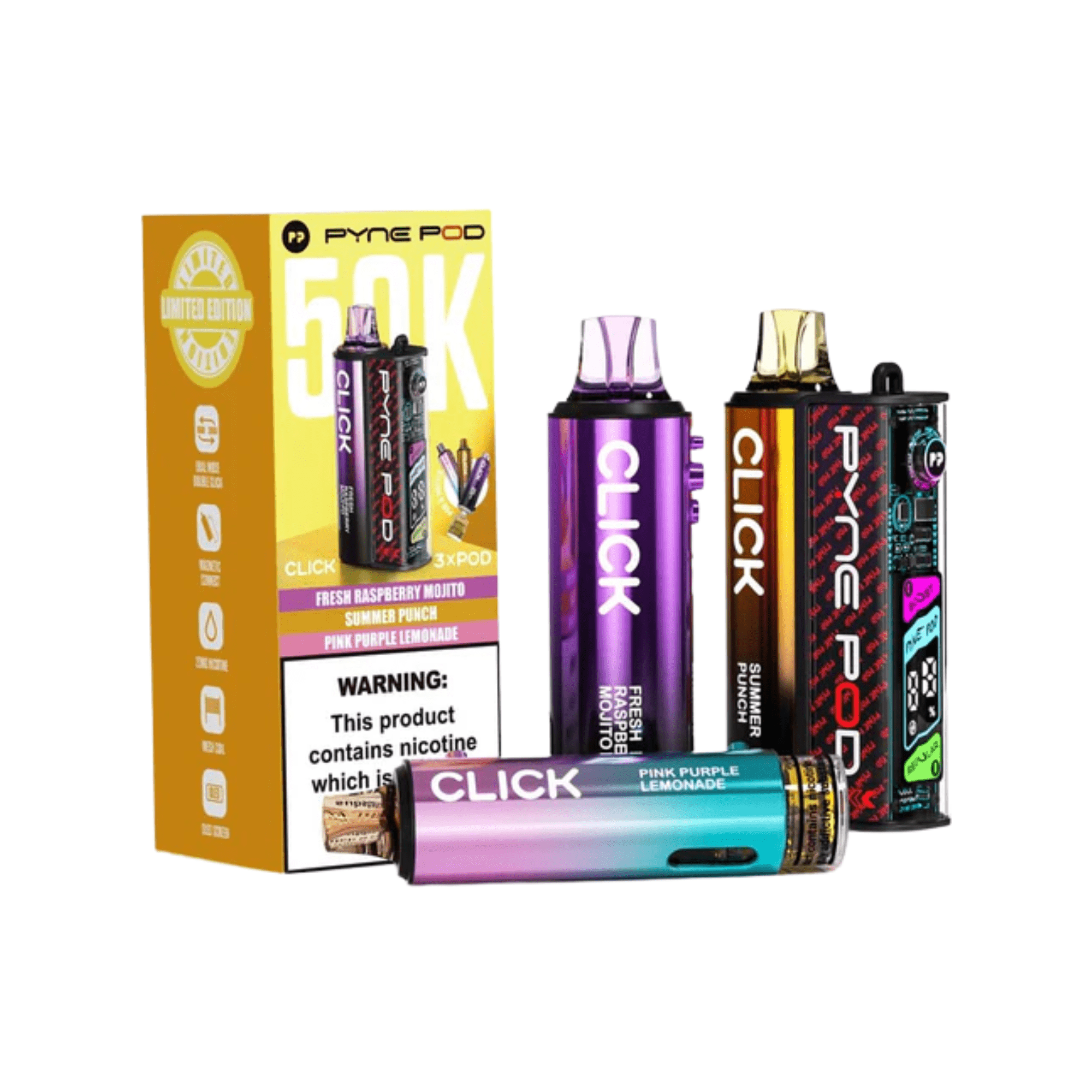 PYNE POD 50K Click Kit - Drinks Edition - Electromist.co.ukPod kitsPyne Pod