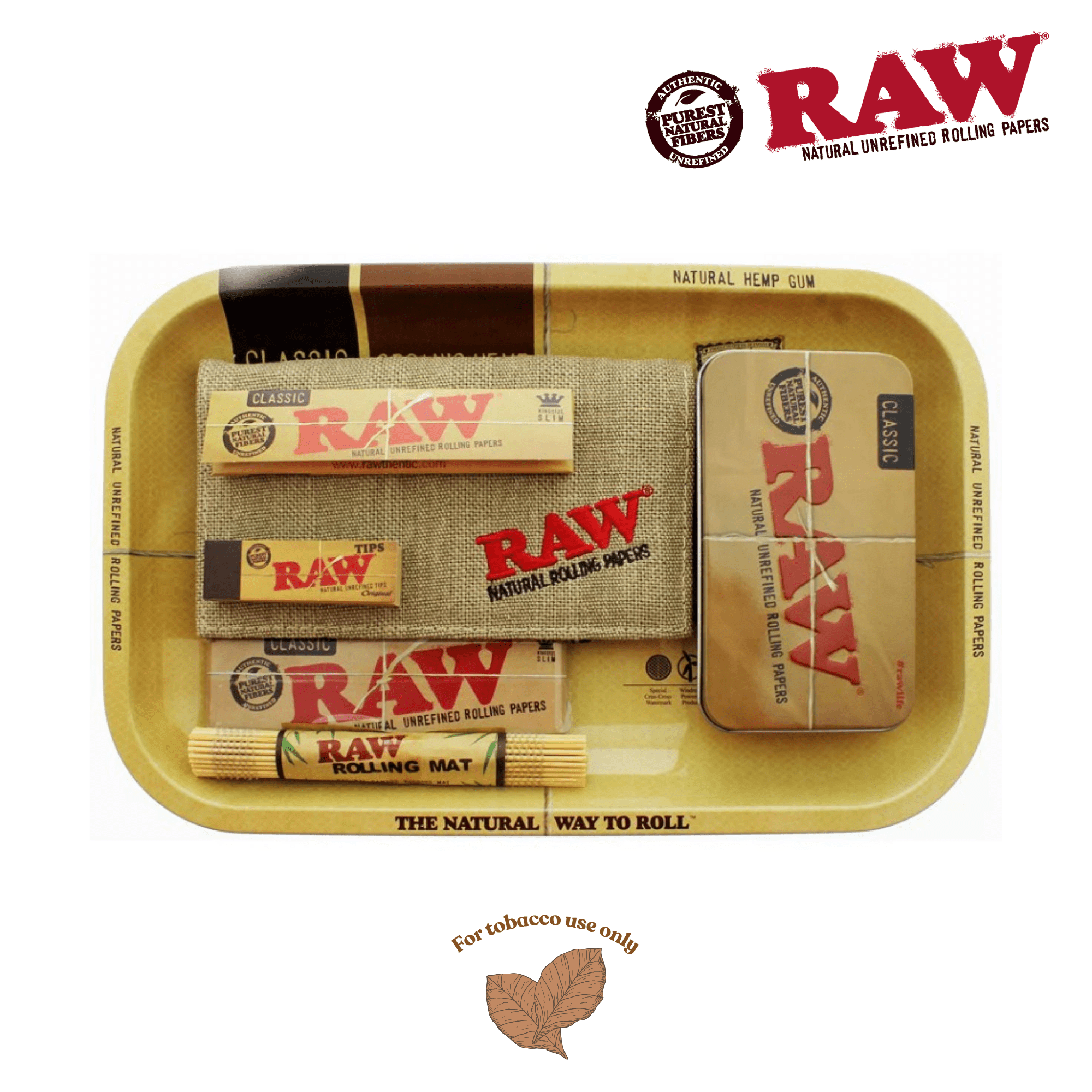 RAW - Small Clssic Rolling Tray Set - Electromist.co.ukRAW